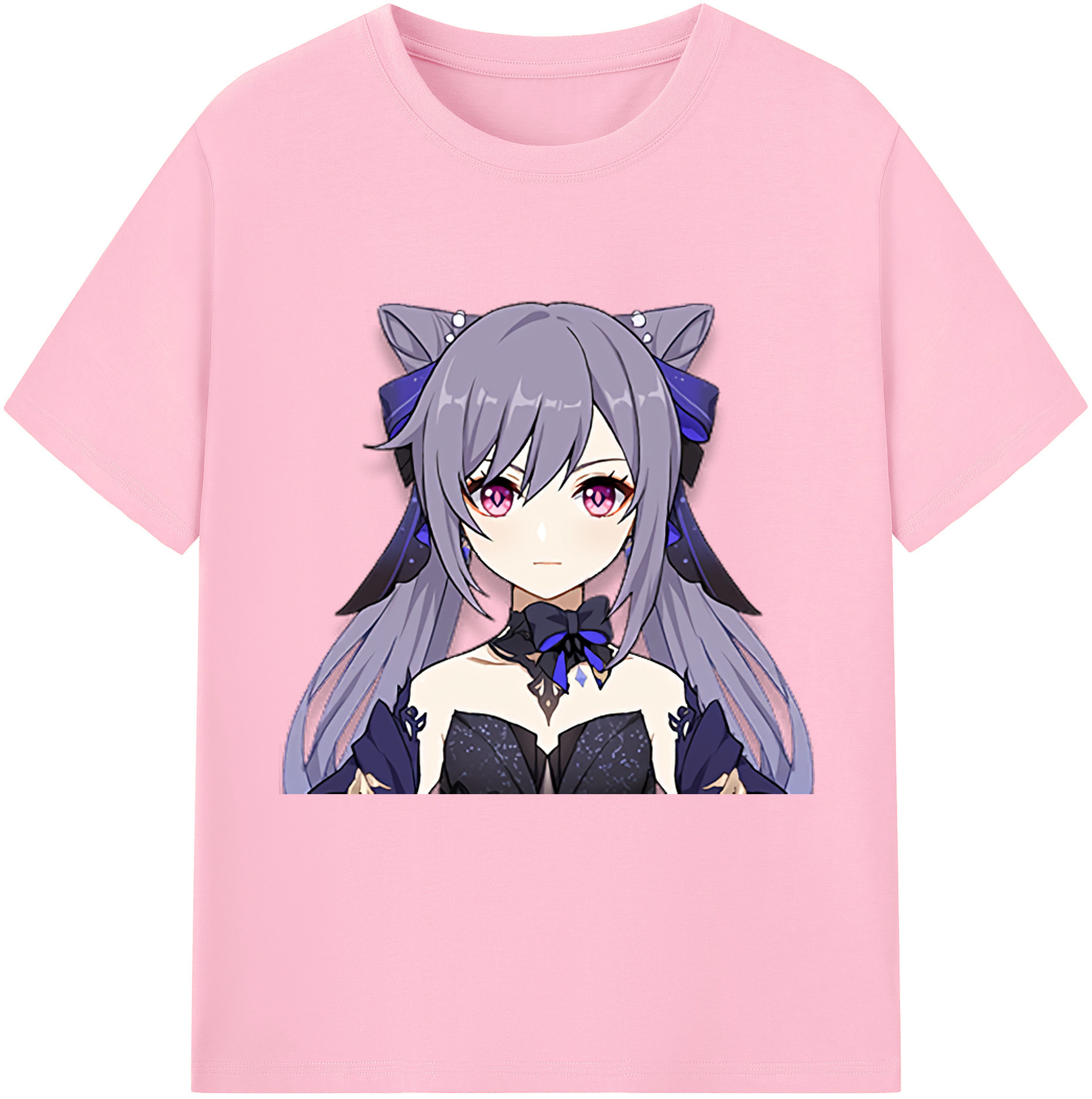 げんし神 刻晴 こくせい genshin Kokusei 綿100％半袖Tシャツ（フロントプリント）