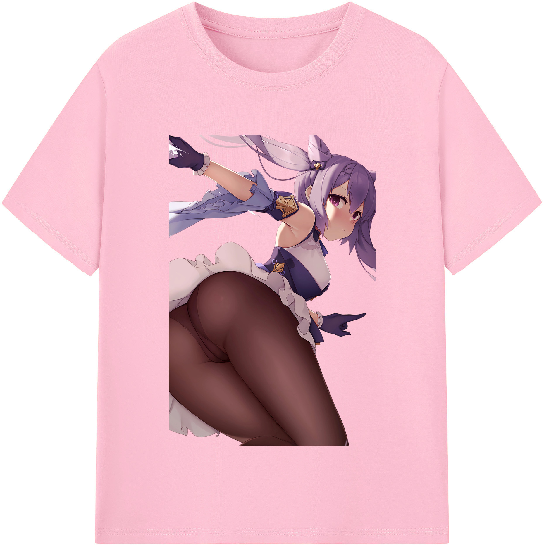 げんし神 刻晴 こくせい genshin Kokusei 綿100％半袖Tシャツ（フロントプリント）