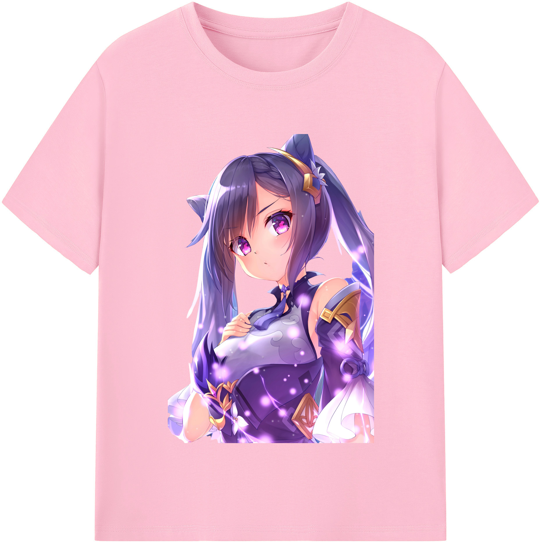 げんし神 刻晴 こくせい genshin Kokusei 綿100％半袖Tシャツ（フロントプリント）