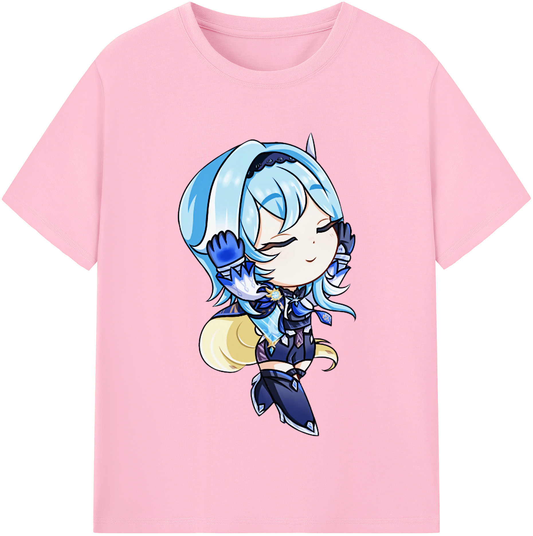 げんし神 优菈 ゆうら genshin Yūra 綿100％半袖Tシャツ（フロントプリント）