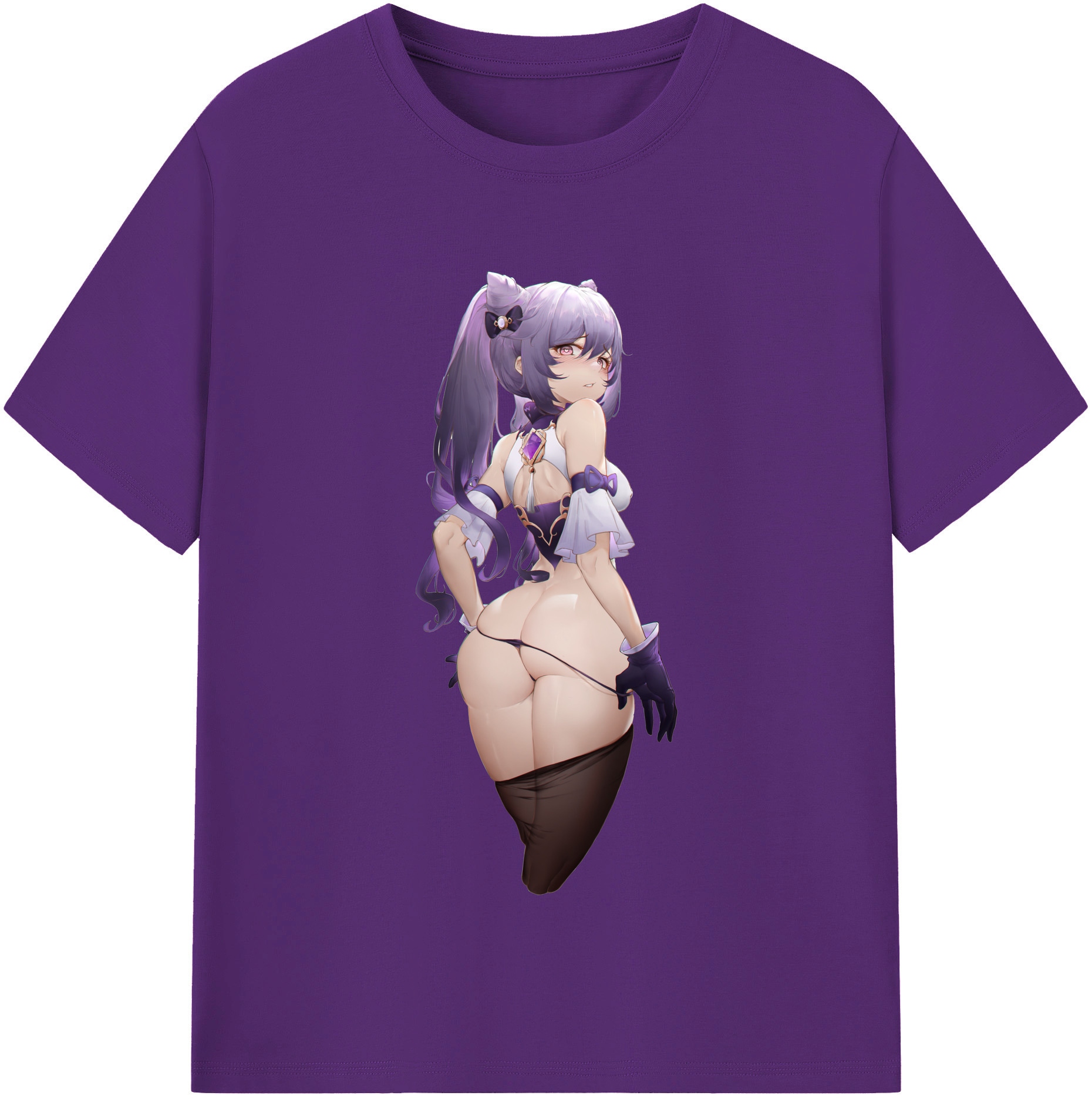 げんし神 刻晴 こくせい genshin Kokusei 綿100％半袖Tシャツ（フロントプリント）