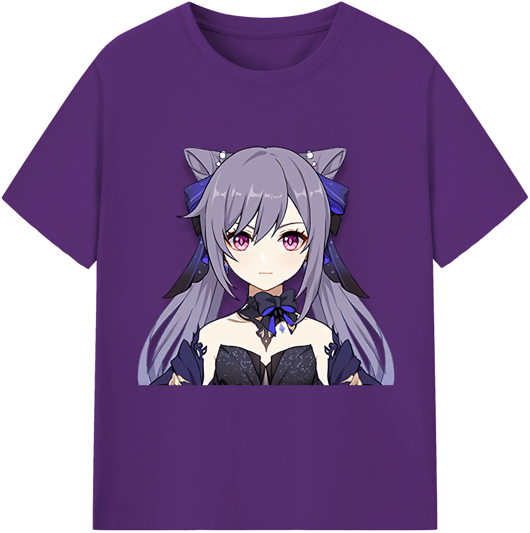 げんし神 刻晴 こくせい genshin Kokusei 綿100％半袖Tシャツ（フロントプリント）
