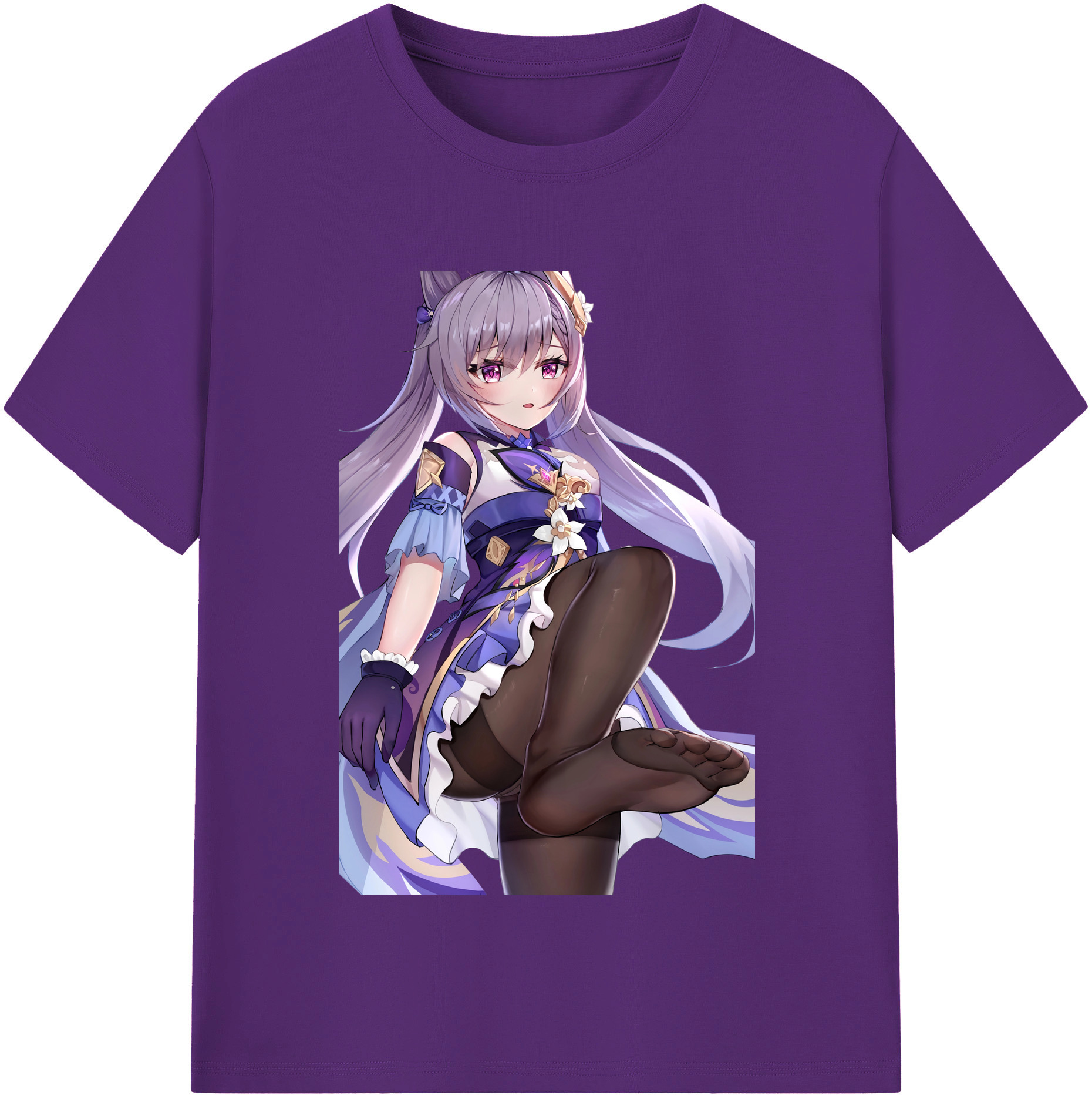 げんし神 刻晴 こくせい genshin Kokusei 綿100％半袖Tシャツ（フロントプリント）