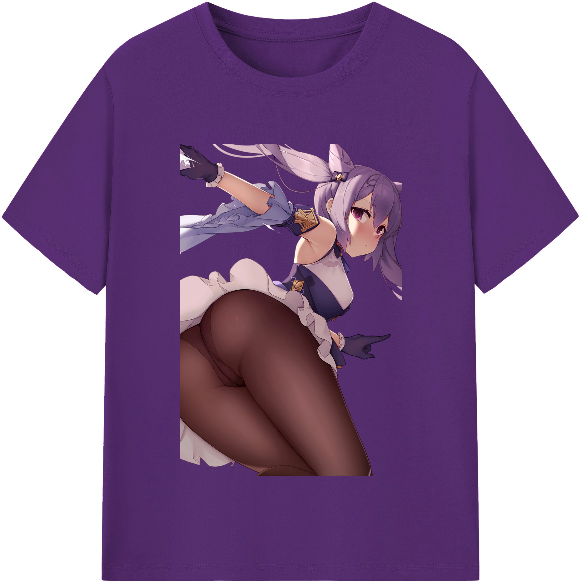 げんし神 刻晴 こくせい genshin Kokusei 綿100％半袖Tシャツ（フロントプリント）