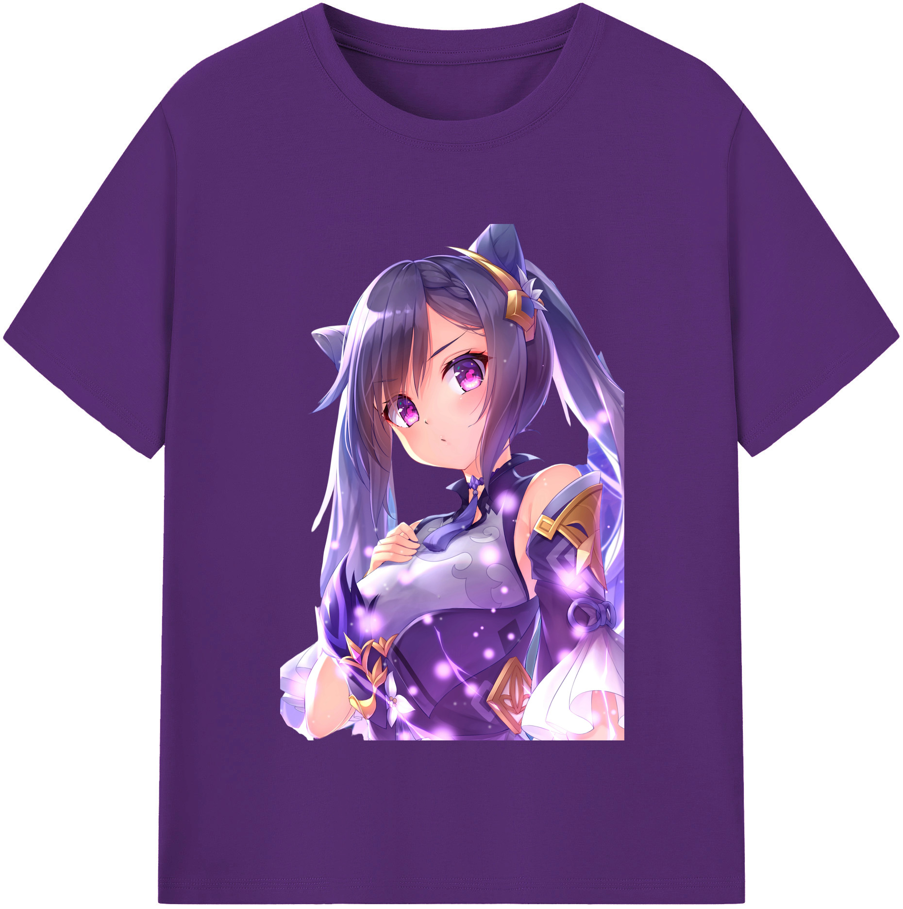 げんし神 刻晴 こくせい genshin Kokusei 綿100％半袖Tシャツ（フロントプリント）