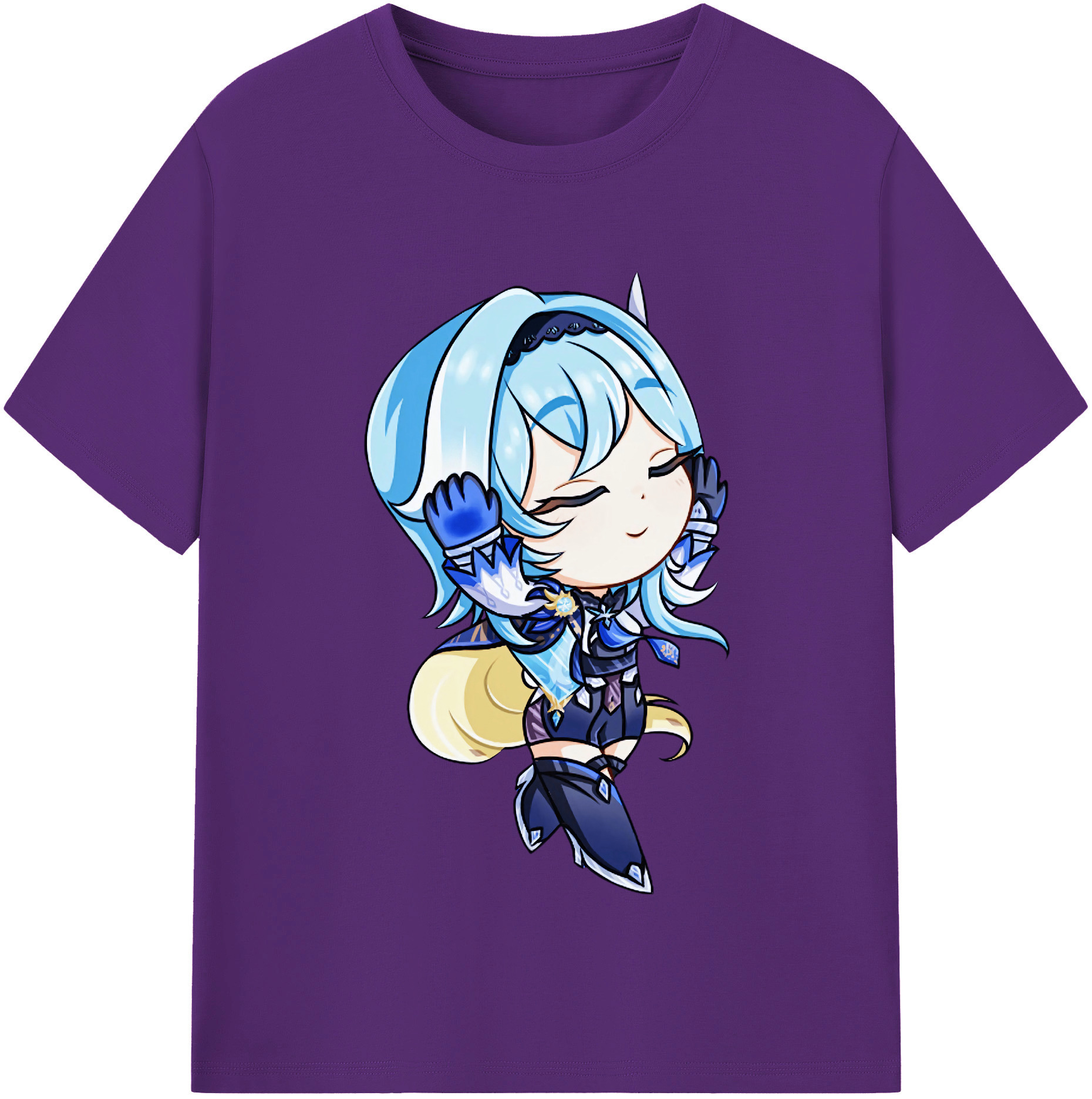 げんし神 优菈 ゆうら genshin Yūra 綿100％半袖Tシャツ（フロントプリント）