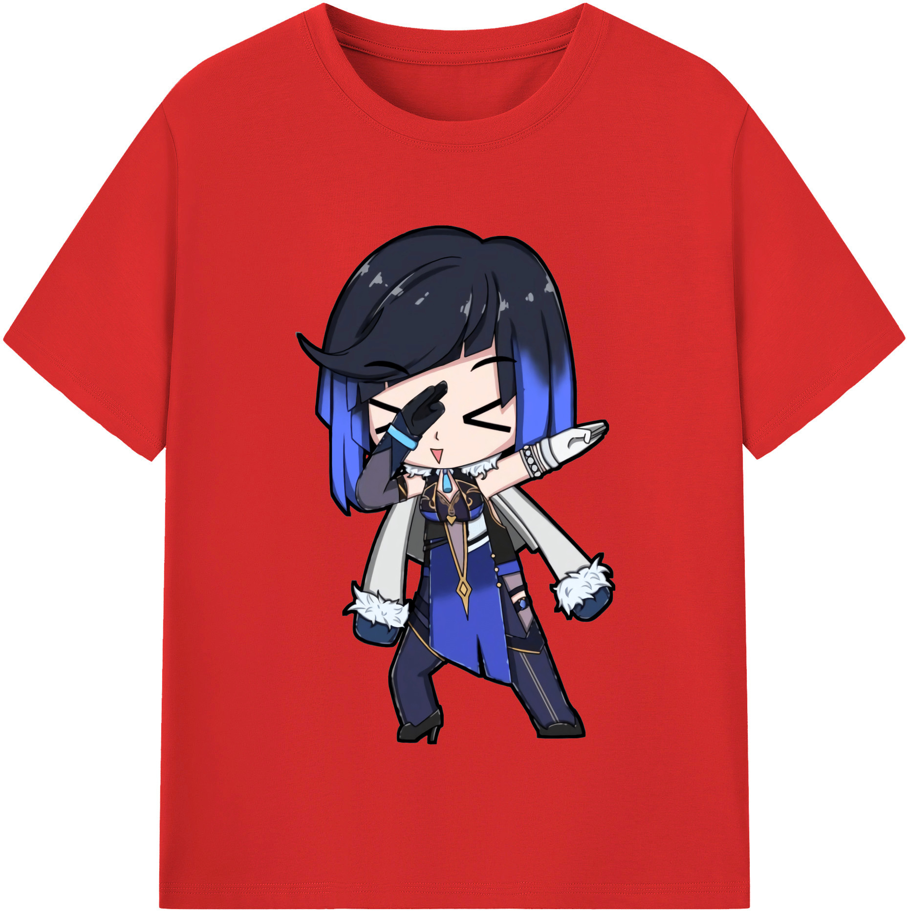 げんし神 夜兰 やらん genshin Yaran 綿100％半袖Tシャツ（フロントプリント）