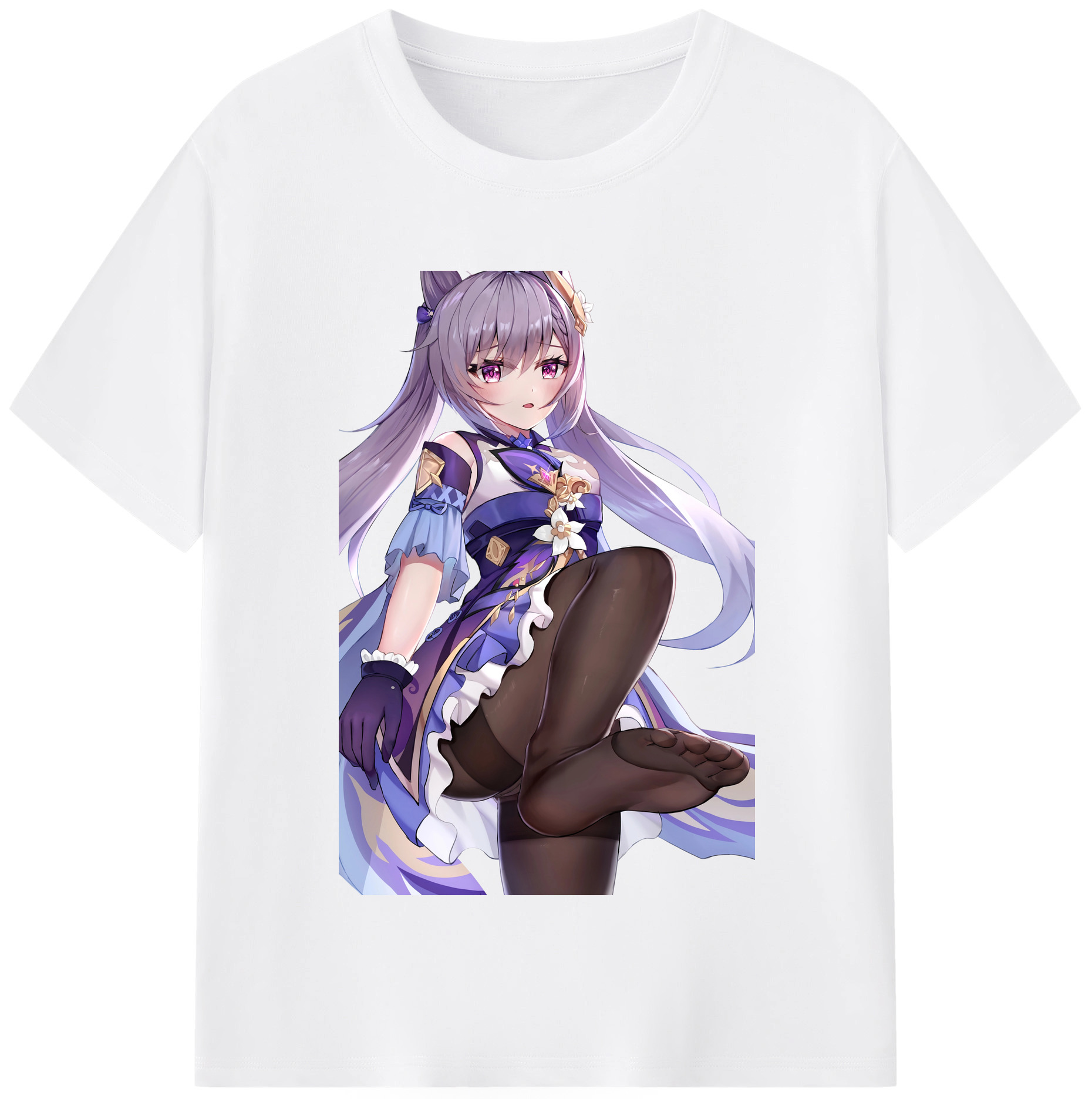 げんし神 刻晴 こくせい genshin Kokusei 綿100％半袖Tシャツ（フロントプリント）