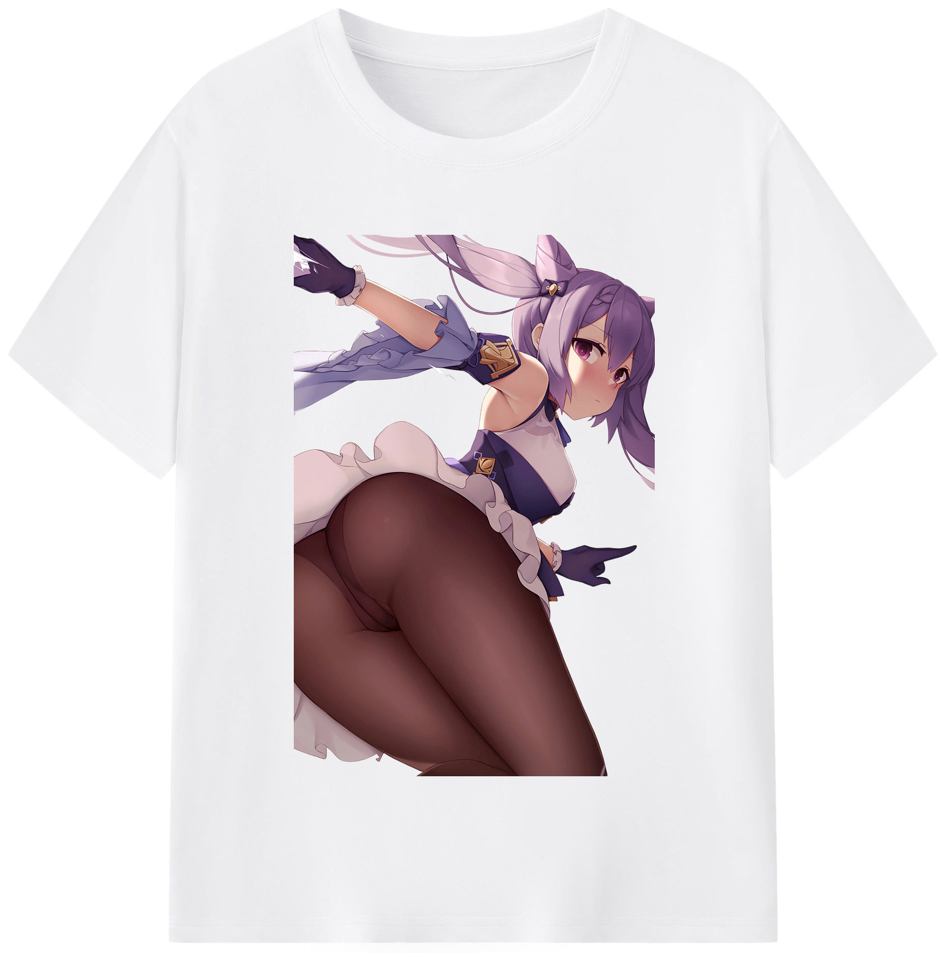 げんし神 刻晴 こくせい genshin Kokusei 綿100％半袖Tシャツ（フロントプリント）
