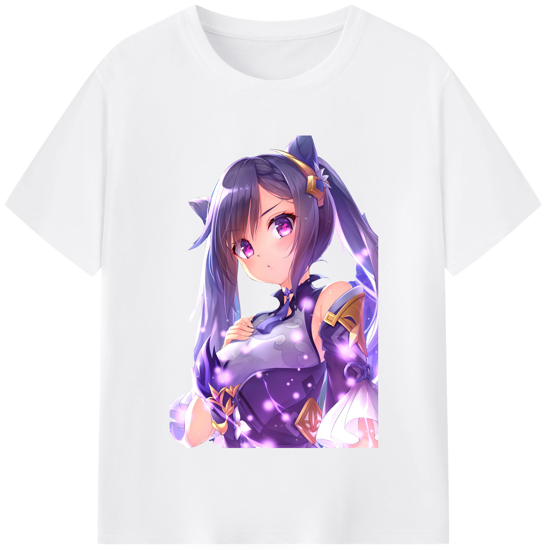 げんし神 刻晴 こくせい genshin Kokusei 綿100％半袖Tシャツ（フロントプリント）