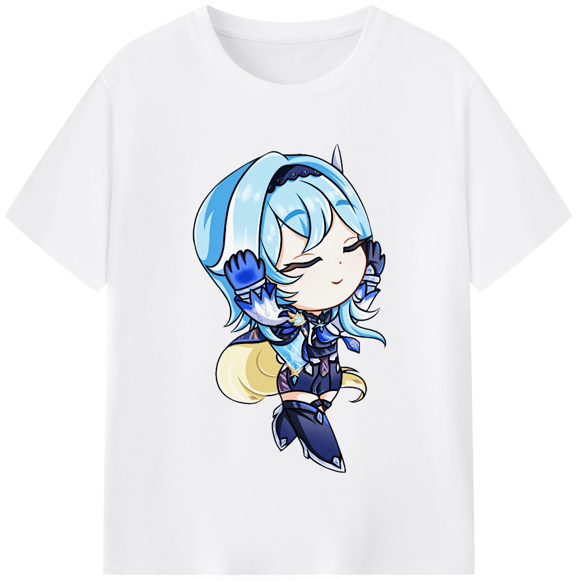 げんし神 优菈 ゆうら genshin Yūra 綿100％半袖Tシャツ（フロントプリント）