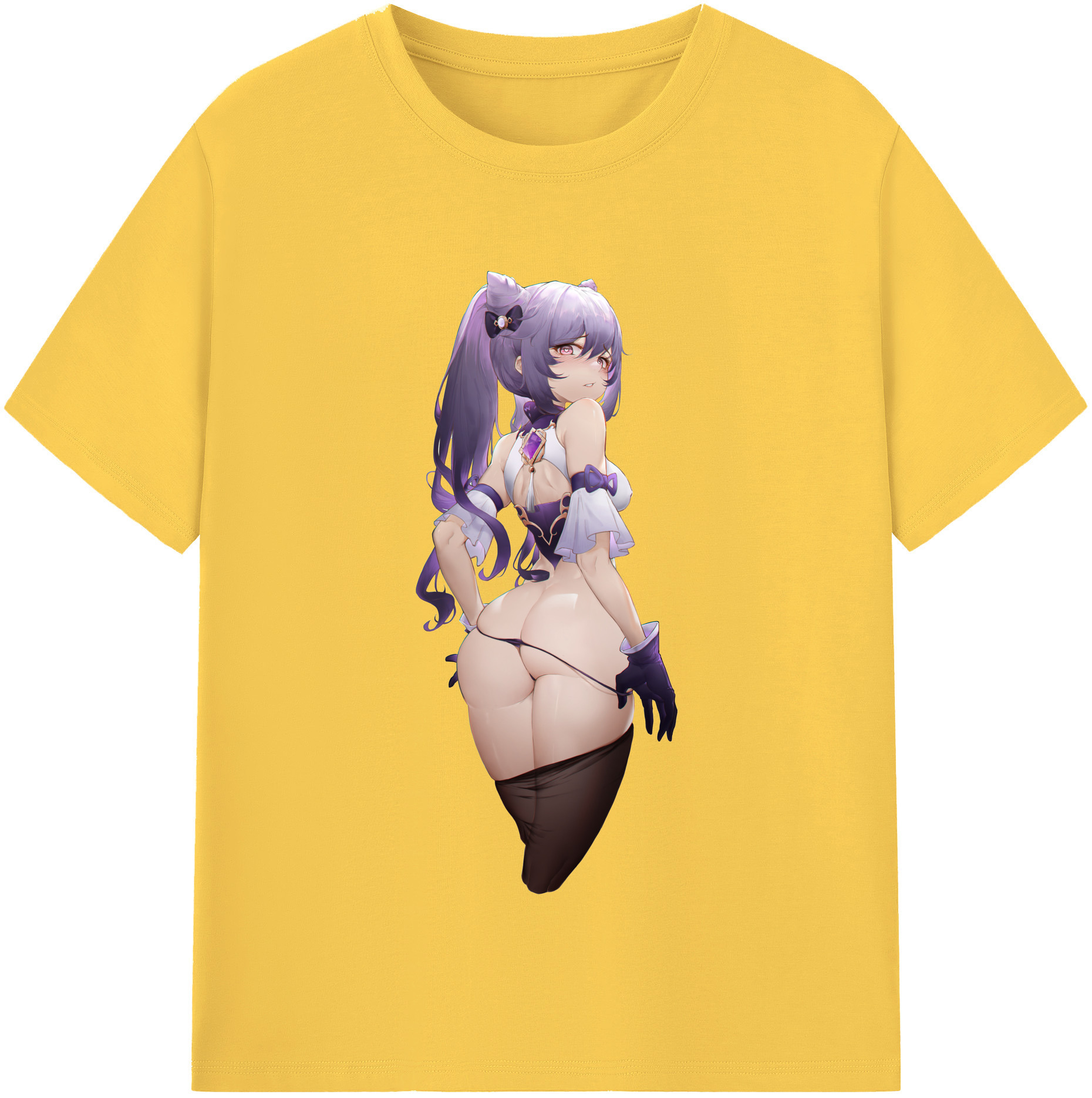 げんし神 刻晴 こくせい genshin Kokusei 綿100％半袖Tシャツ（フロントプリント）