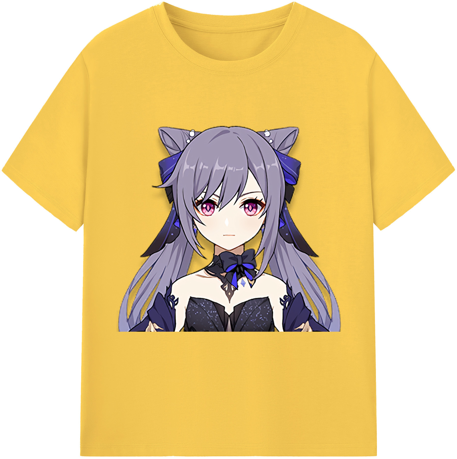 げんし神 刻晴 こくせい genshin Kokusei 綿100％半袖Tシャツ（フロントプリント）