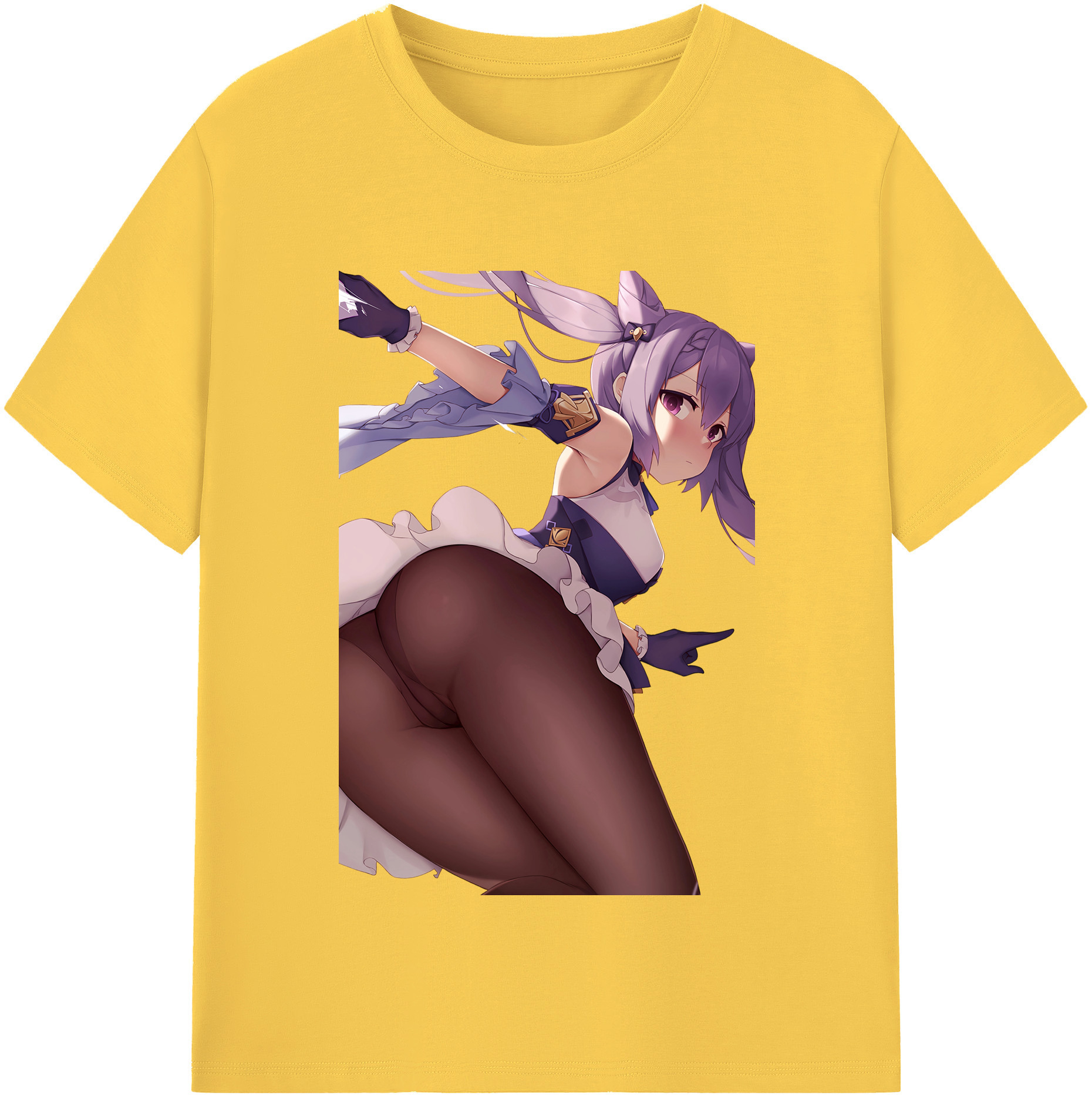 げんし神 刻晴 こくせい genshin Kokusei 綿100％半袖Tシャツ（フロントプリント）