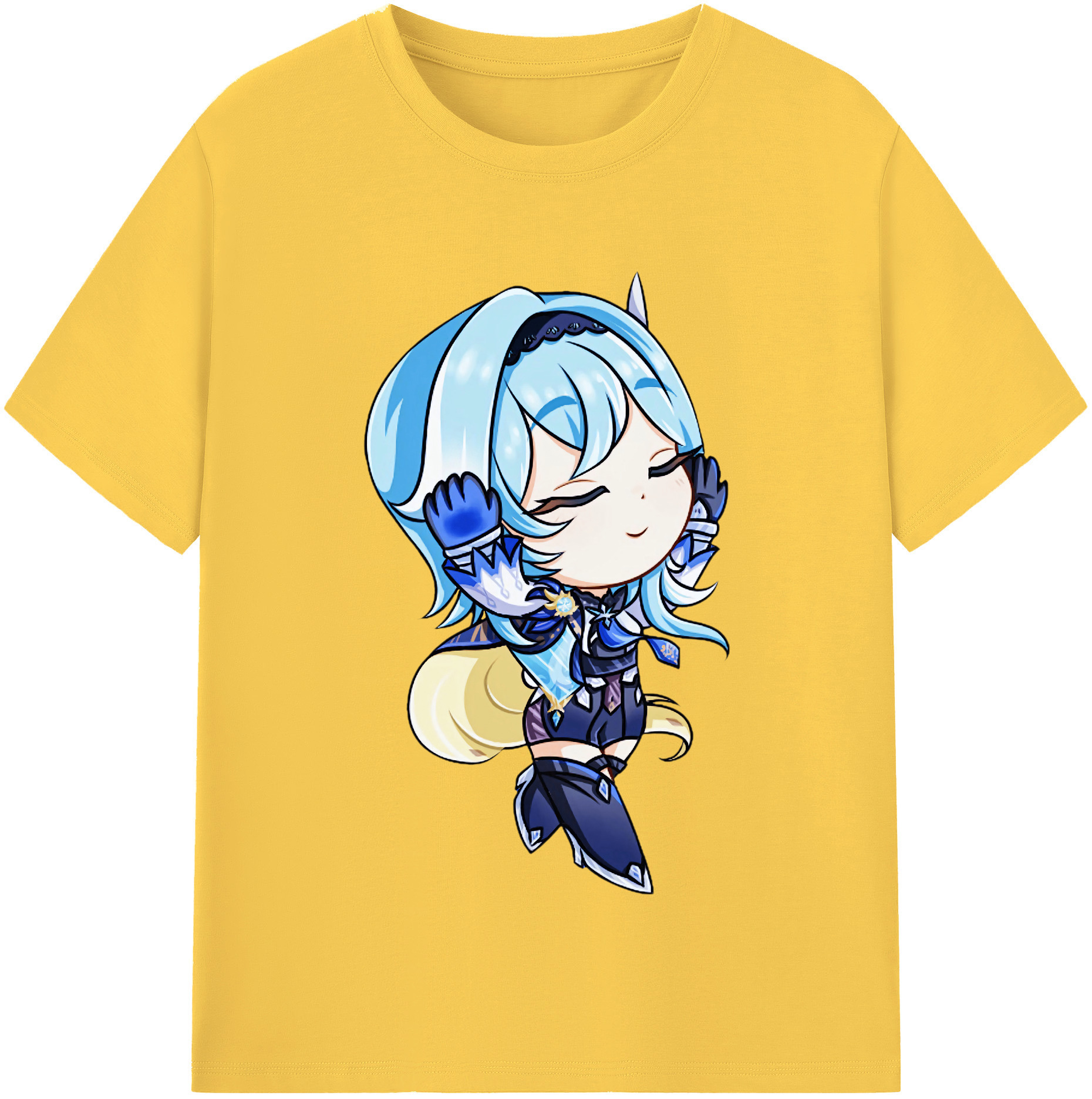 げんし神 优菈 ゆうら genshin Yūra 綿100％半袖Tシャツ（フロントプリント）