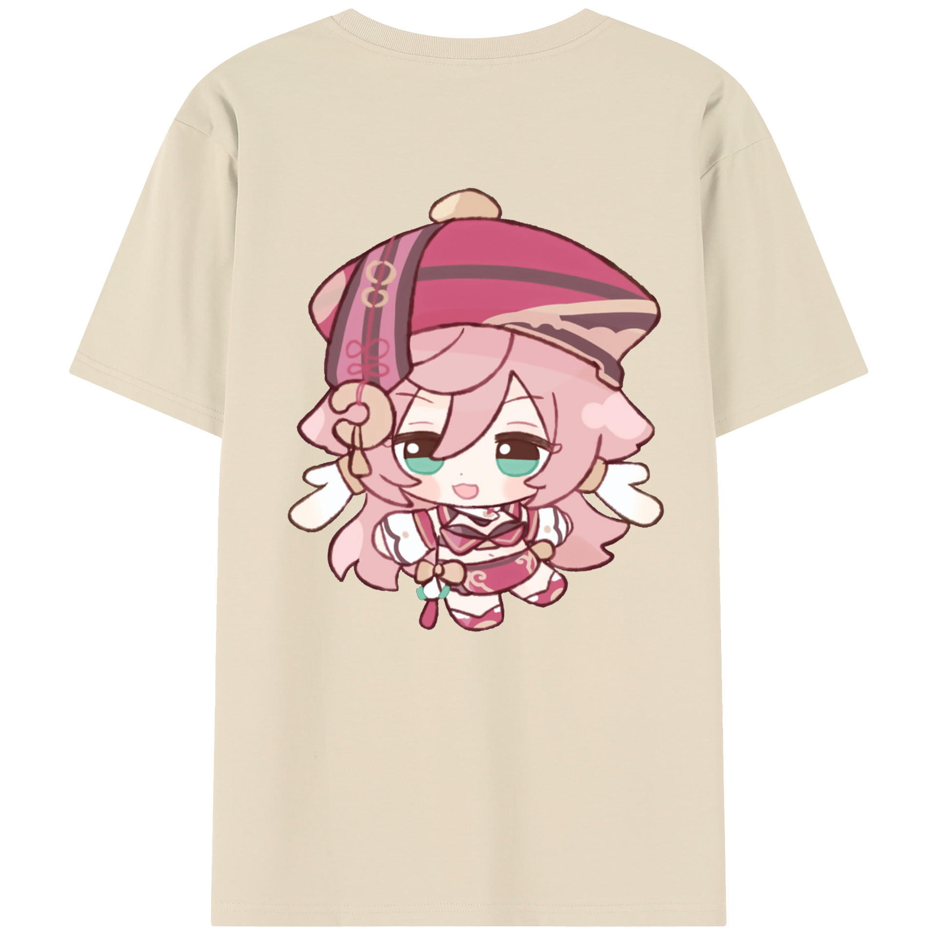 げんし神 ヤンフェイ genshin Yanfei 綿100％半袖Tシャツ（背面プリント）