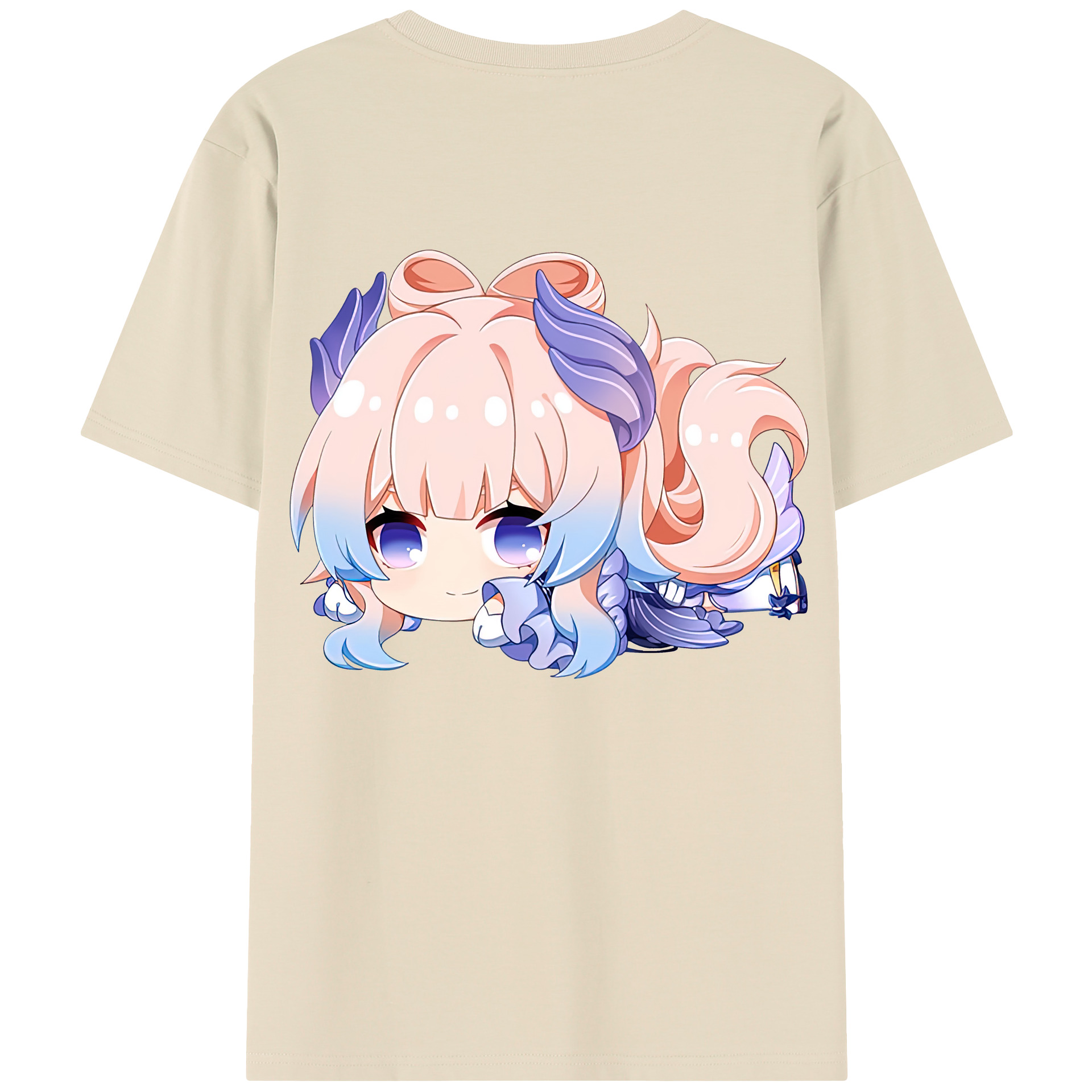 げんし神 珊瑚宮心海 サンゴノミヤ・ココミ genshin Sangonomiya Kokomi 綿100％半袖Tシャツ（背面プリント）