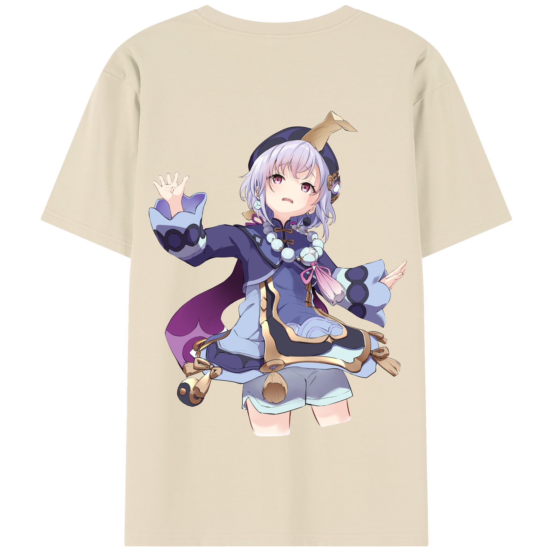 げんし神 七七 なな  genshin Nana 綿100％半袖Tシャツ（背面プリント）