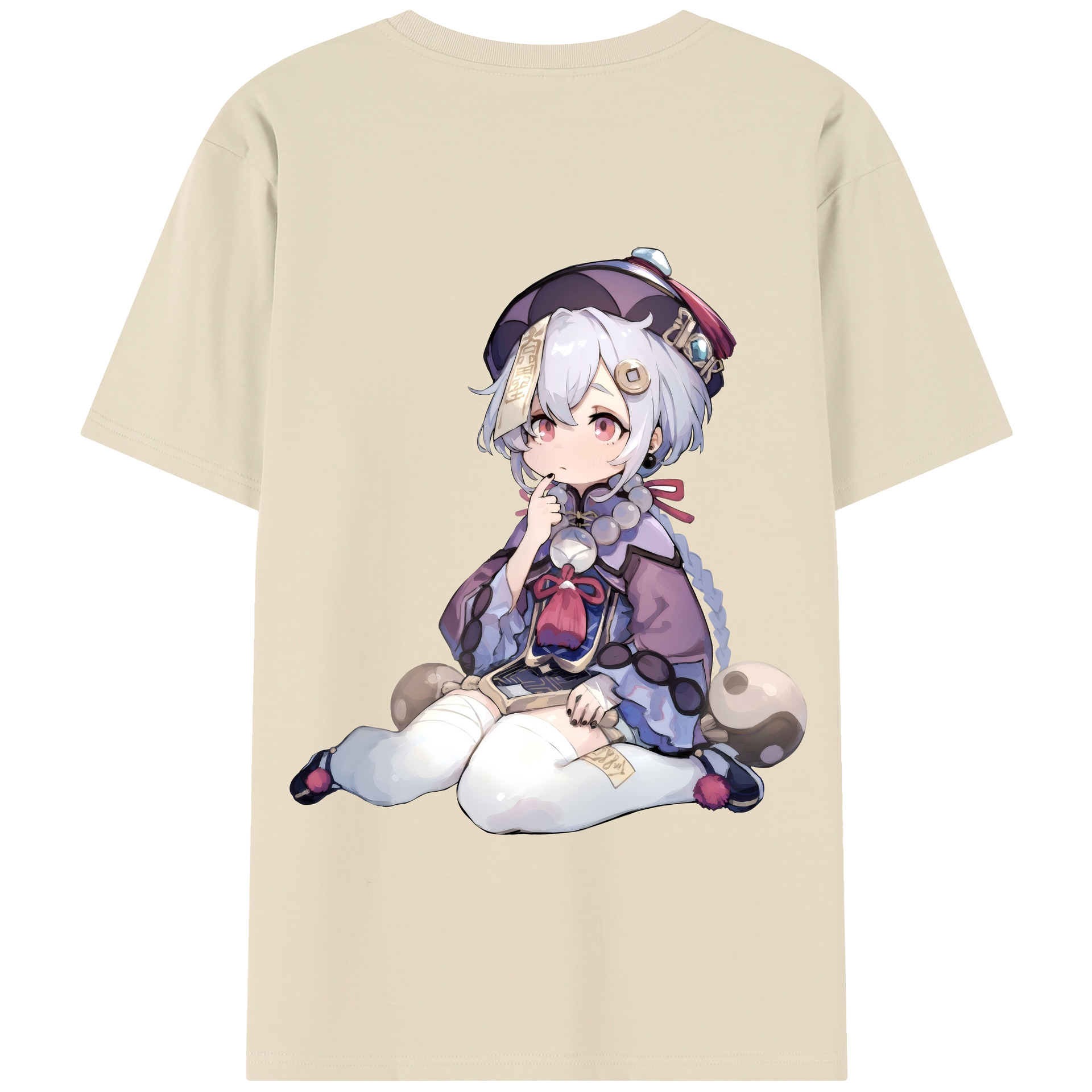 げんし神 七七 なな  genshin Nana 綿100％半袖Tシャツ（背面プリント）