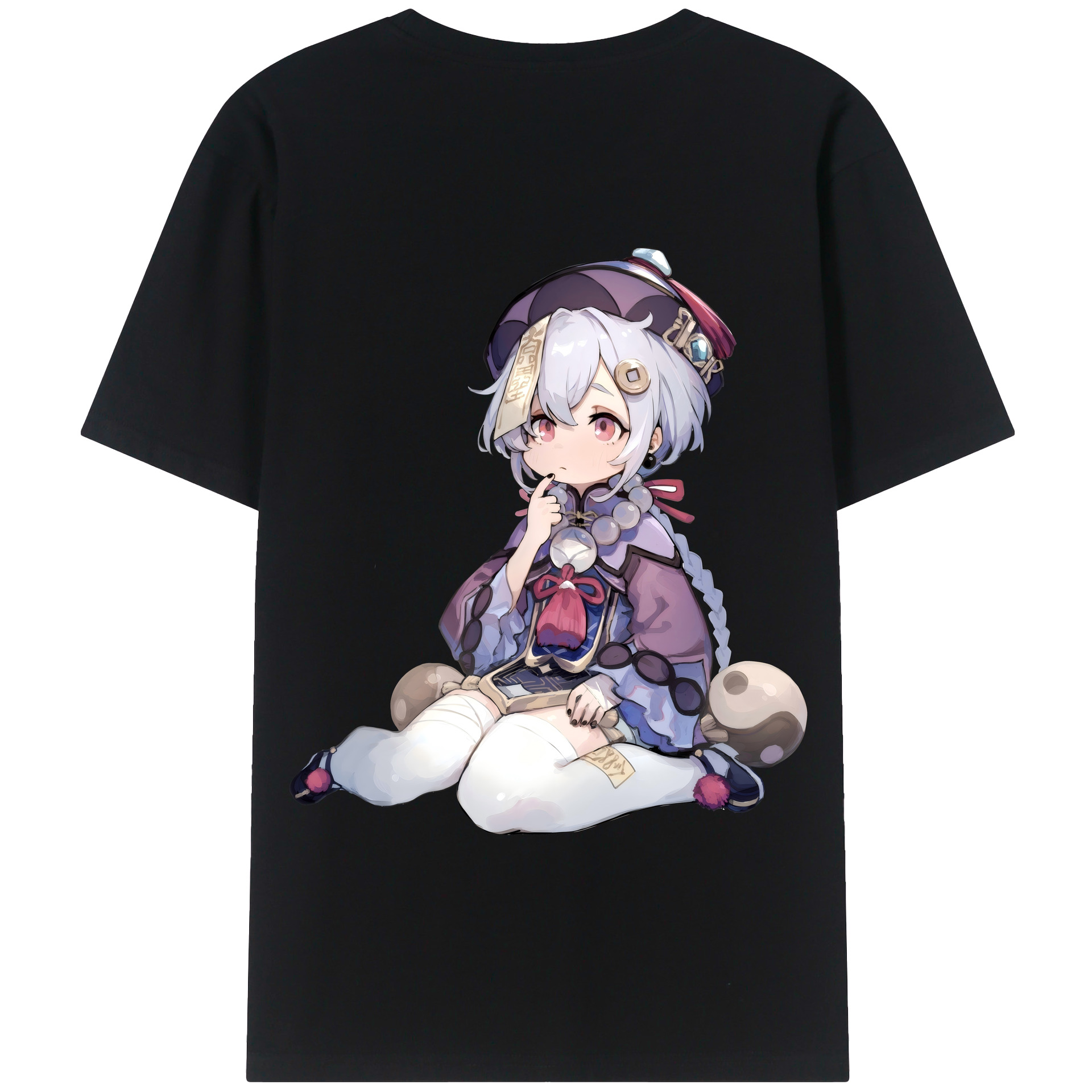 げんし神 七七 なな  genshin Nana 綿100％半袖Tシャツ（背面プリント）