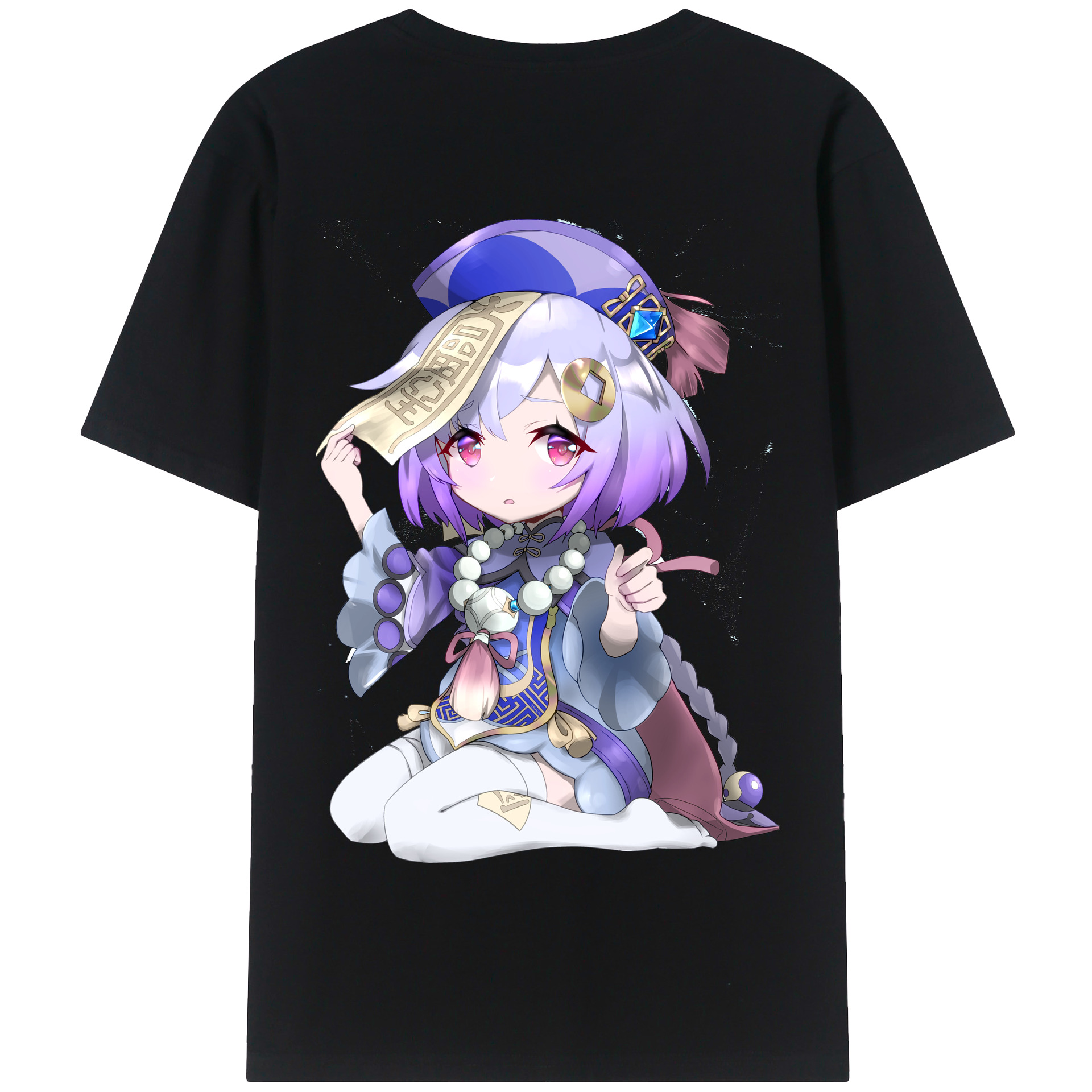 げんし神 七七 なな  genshin Nana 綿100％半袖Tシャツ（背面プリント）