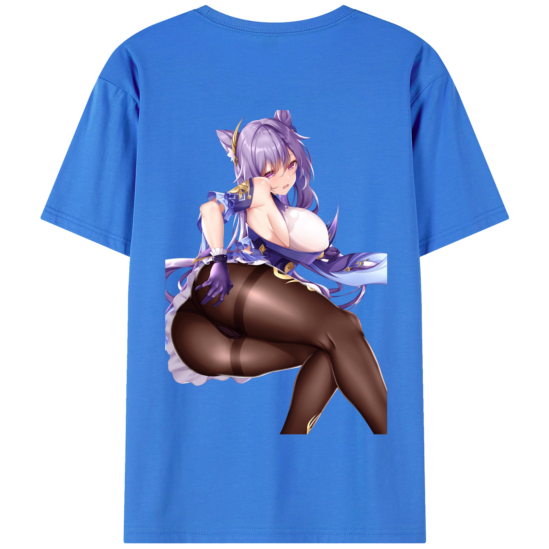 げんし神 刻晴 こくせい genshin Kokusei 綿100％半袖Tシャツ（背面プリント）