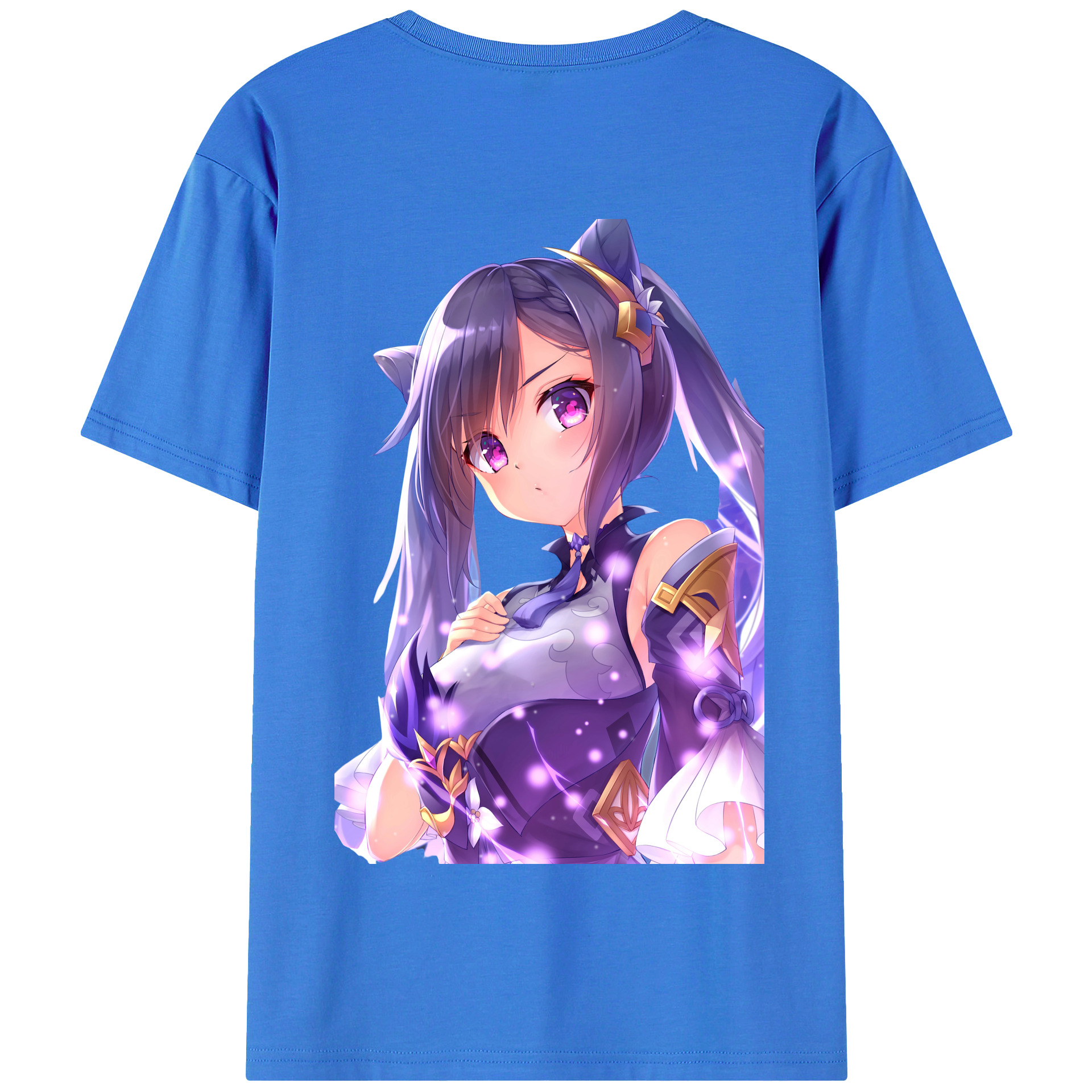 げんし神 刻晴 こくせい genshin Kokusei 綿100％半袖Tシャツ（背面プリント）