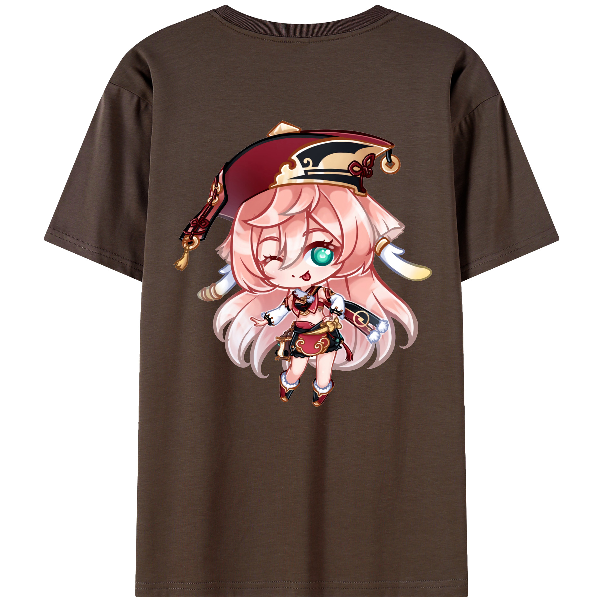 げんし神 ヤンフェイ genshin Yanfei 綿100％半袖Tシャツ（背面プリント）