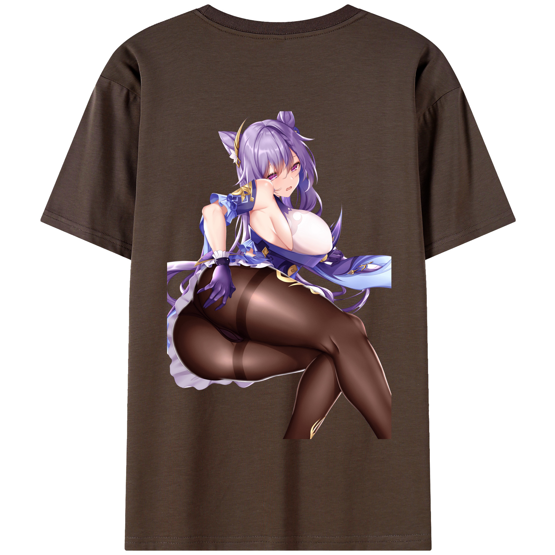 げんし神 刻晴 こくせい genshin Kokusei 綿100％半袖Tシャツ（背面プリント）