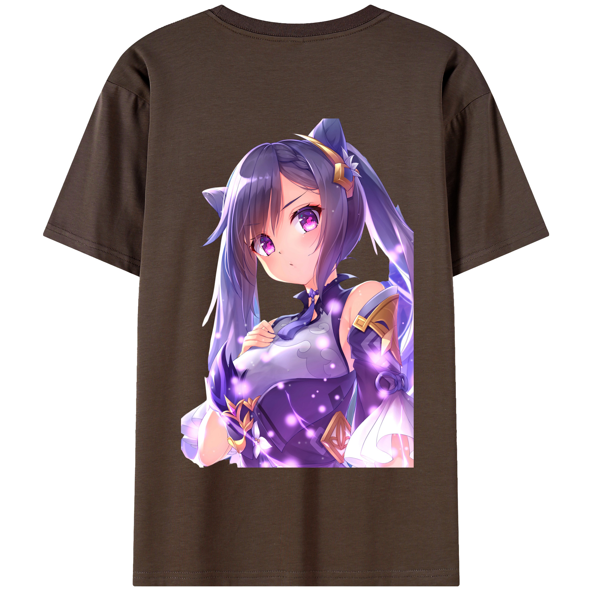 げんし神 刻晴 こくせい genshin Kokusei 綿100％半袖Tシャツ（背面プリント）