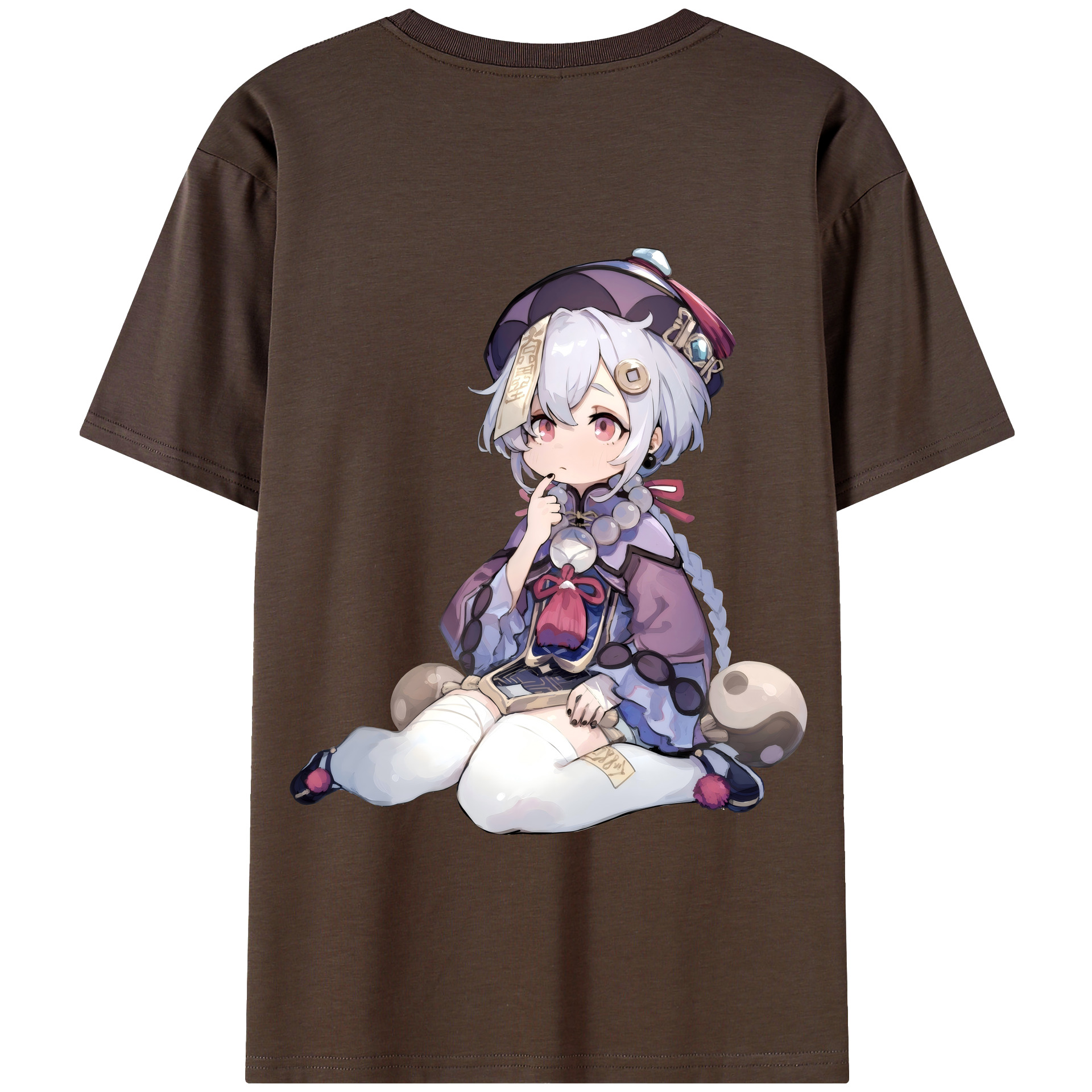 げんし神 七七 なな  genshin Nana 綿100％半袖Tシャツ（背面プリント）