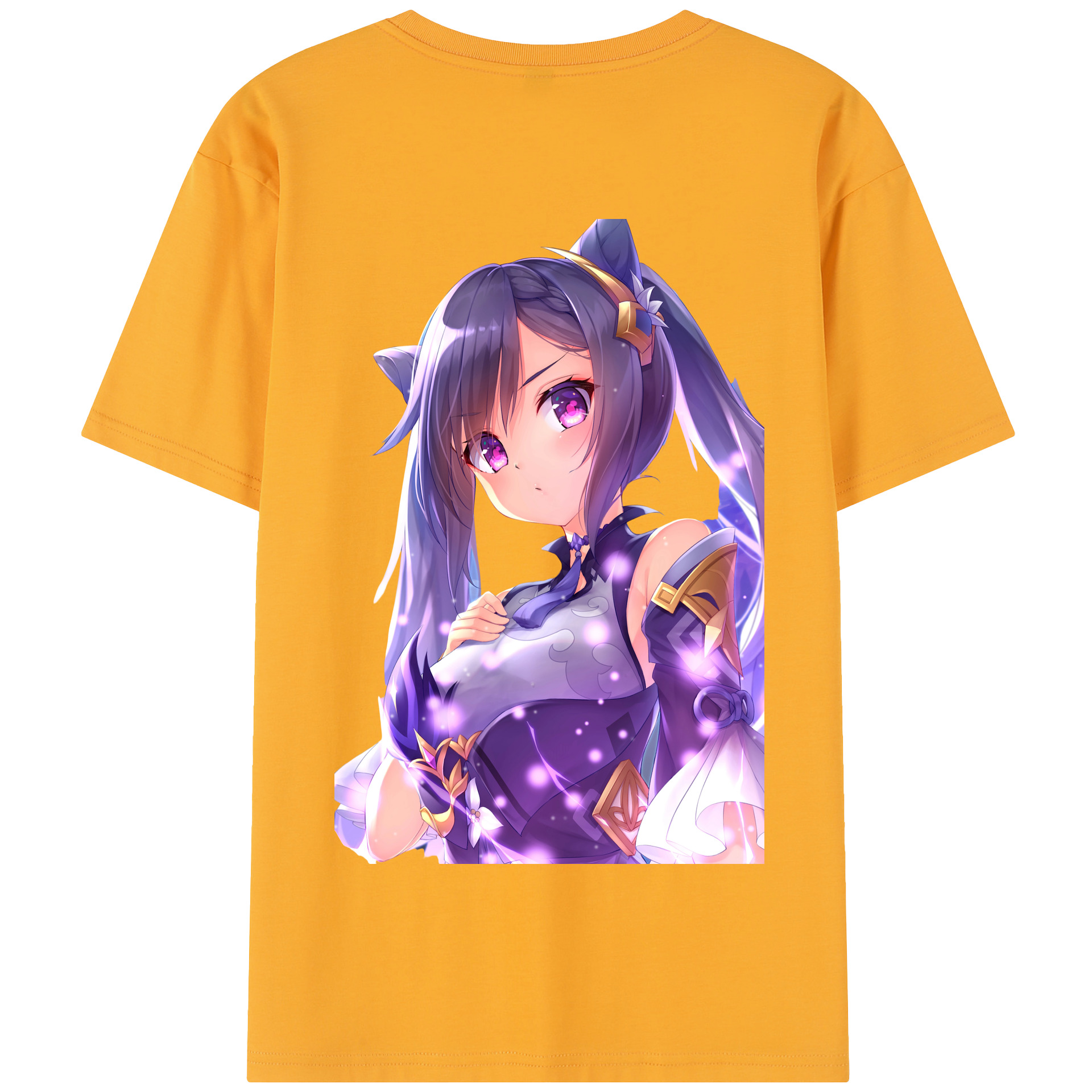 げんし神 刻晴 こくせい genshin Kokusei 綿100％半袖Tシャツ（背面プリント）