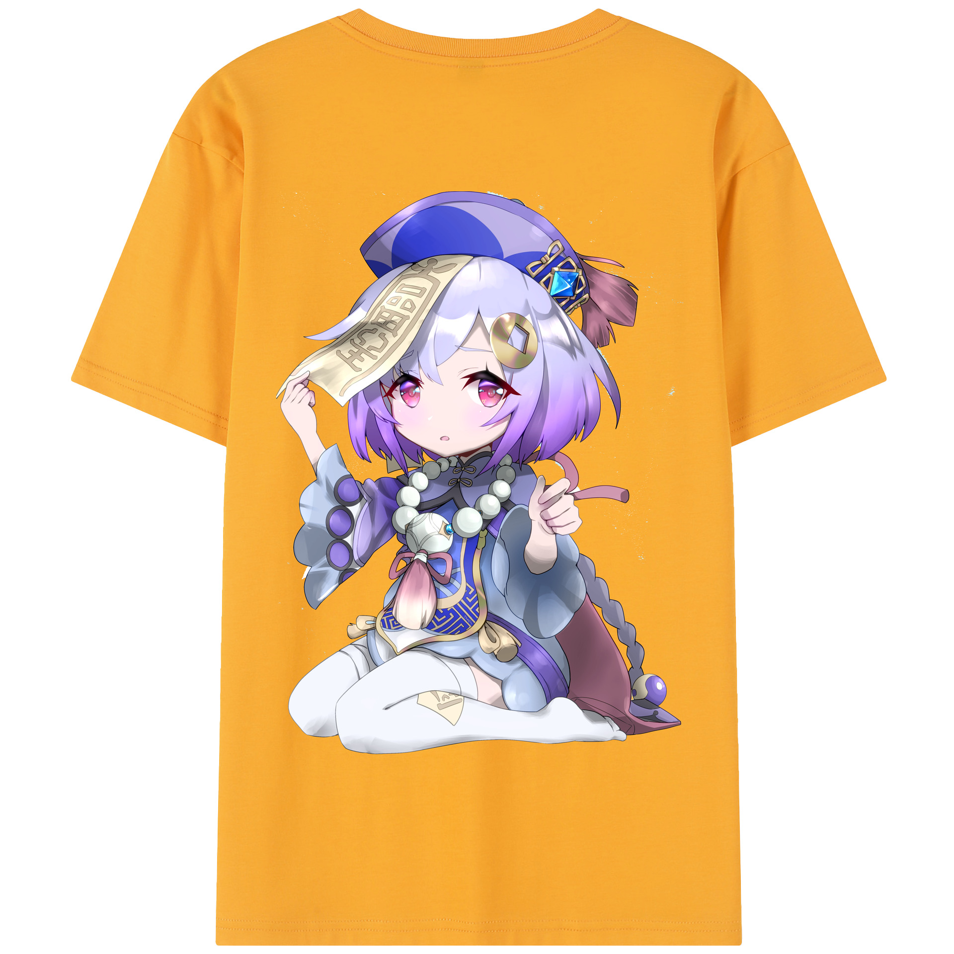 げんし神 七七 なな  genshin Nana 綿100％半袖Tシャツ（背面プリント）