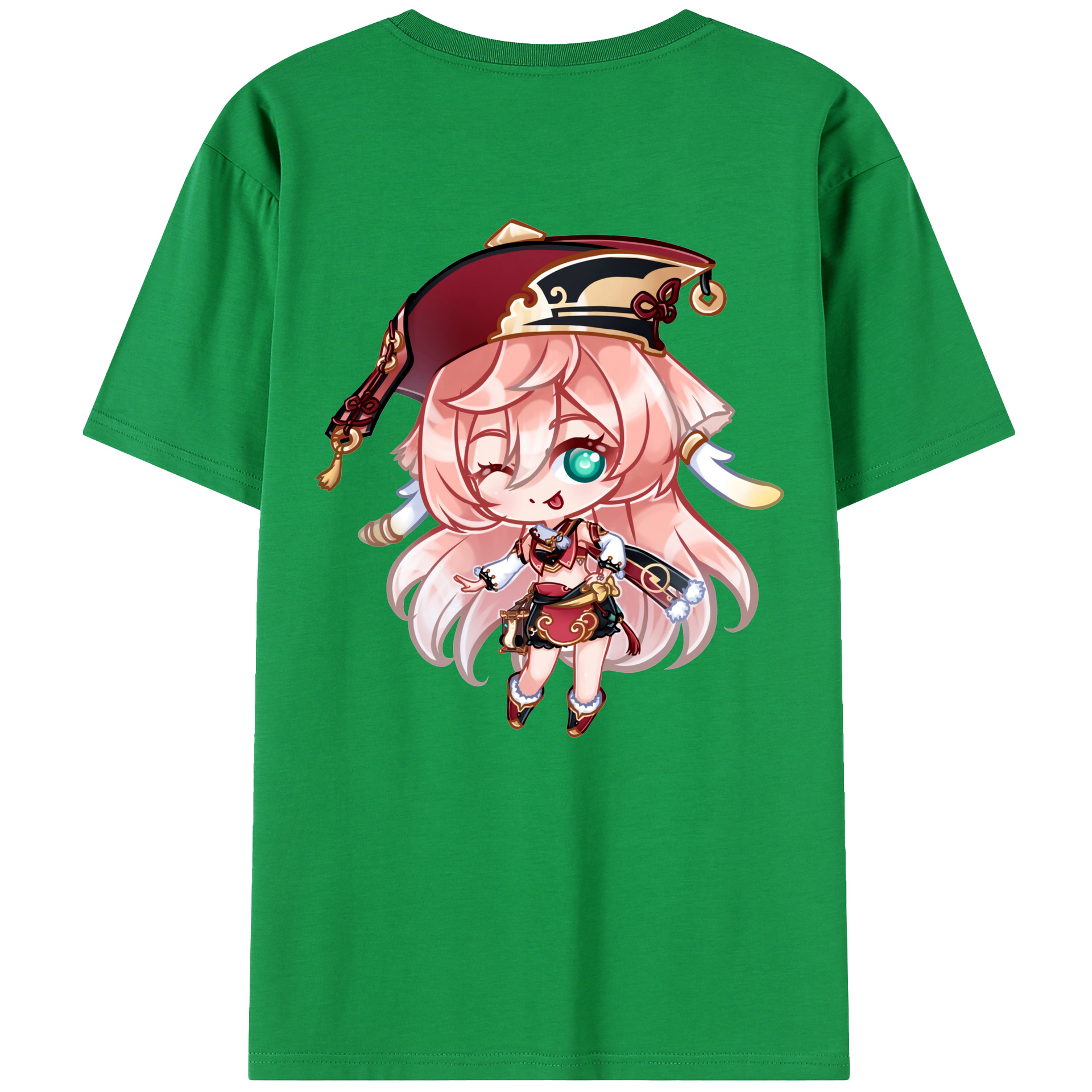 げんし神 ヤンフェイ genshin Yanfei 綿100％半袖Tシャツ（背面プリント）