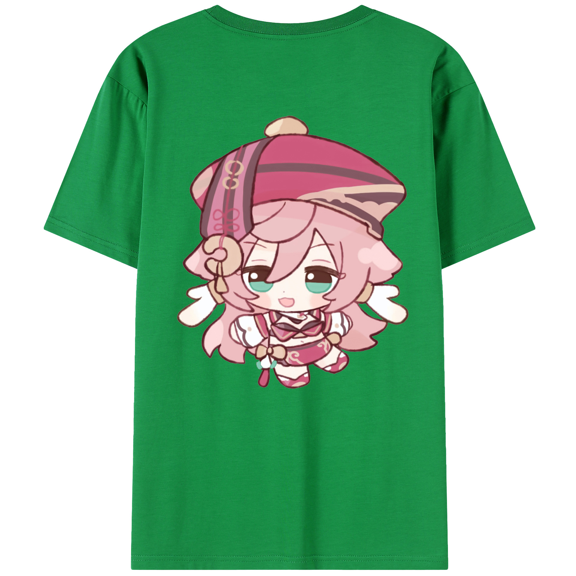 げんし神 ヤンフェイ genshin Yanfei 綿100％半袖Tシャツ（背面プリント）