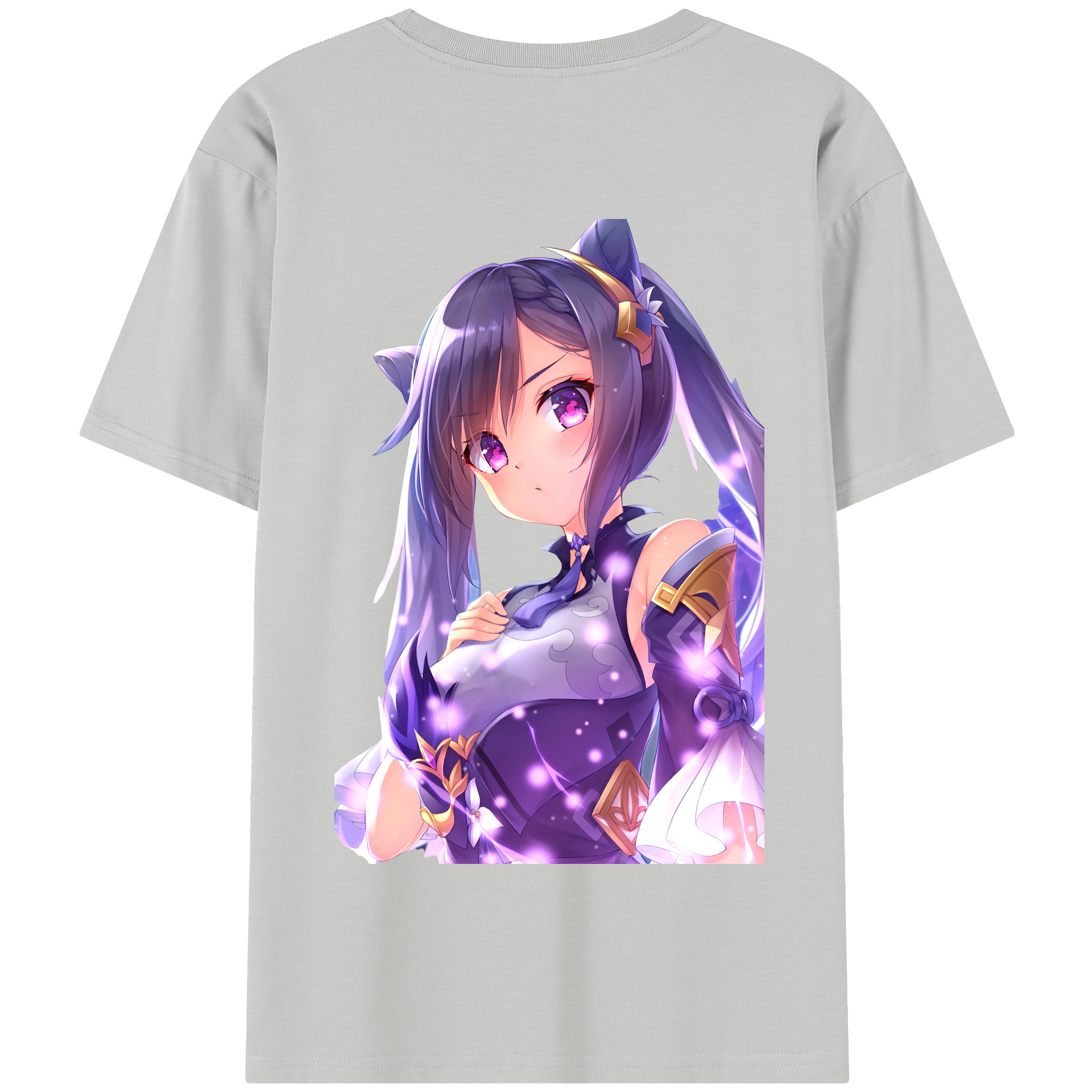 げんし神 刻晴 こくせい genshin Kokusei 綿100％半袖Tシャツ（背面プリント）