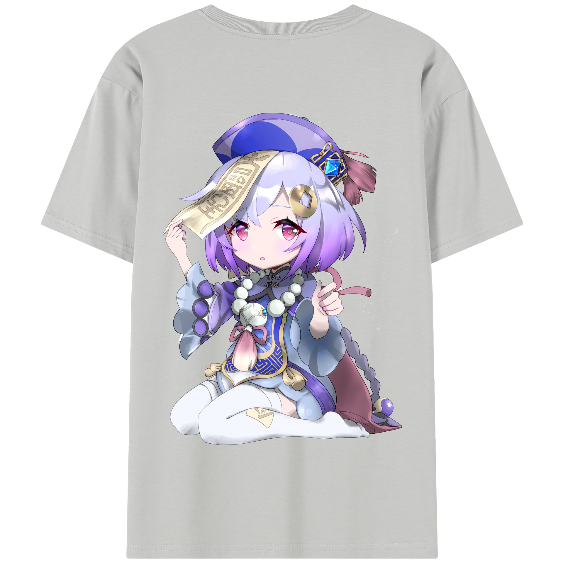 げんし神 七七 なな  genshin Nana 綿100％半袖Tシャツ（背面プリント）