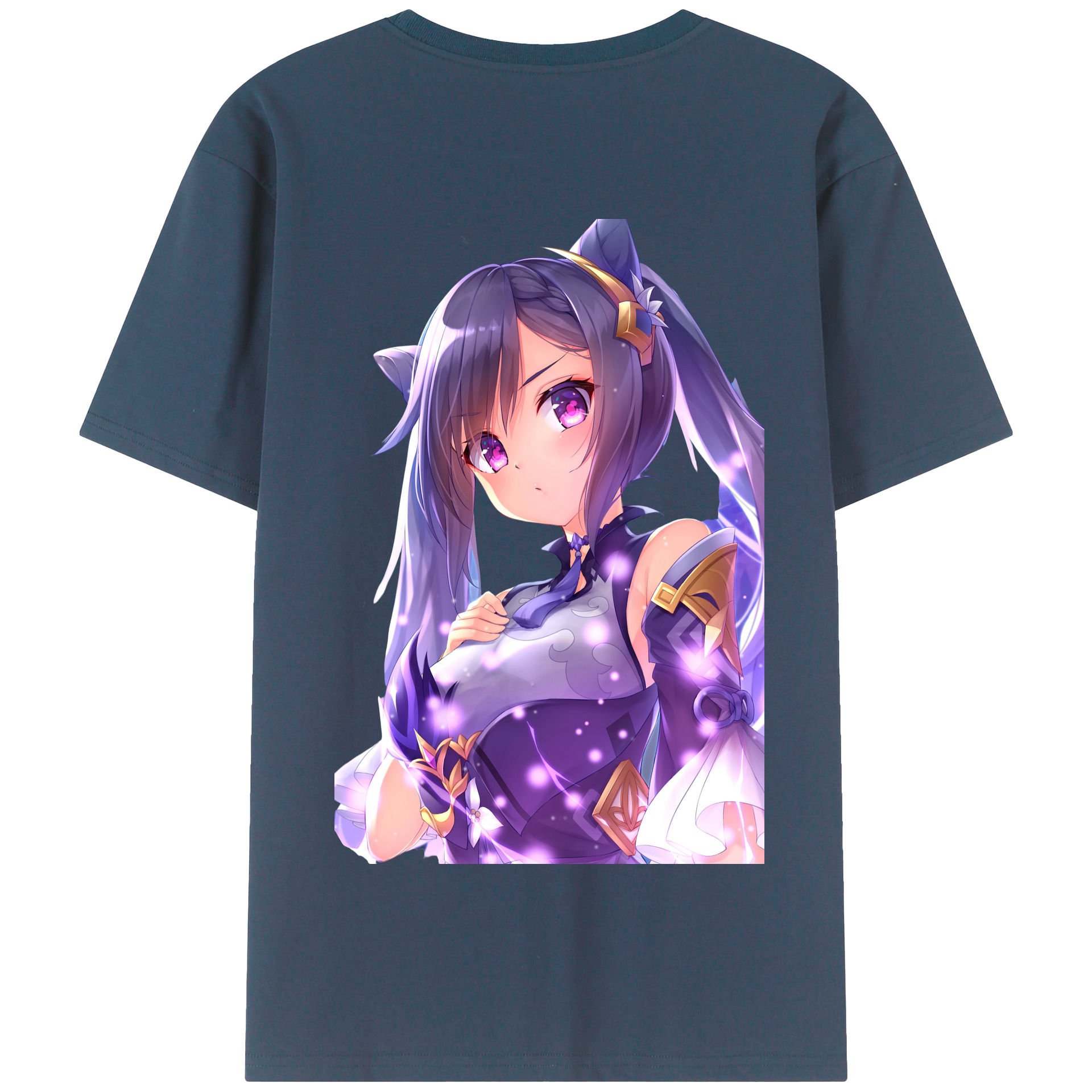 げんし神 刻晴 こくせい genshin Kokusei 綿100％半袖Tシャツ（背面プリント）