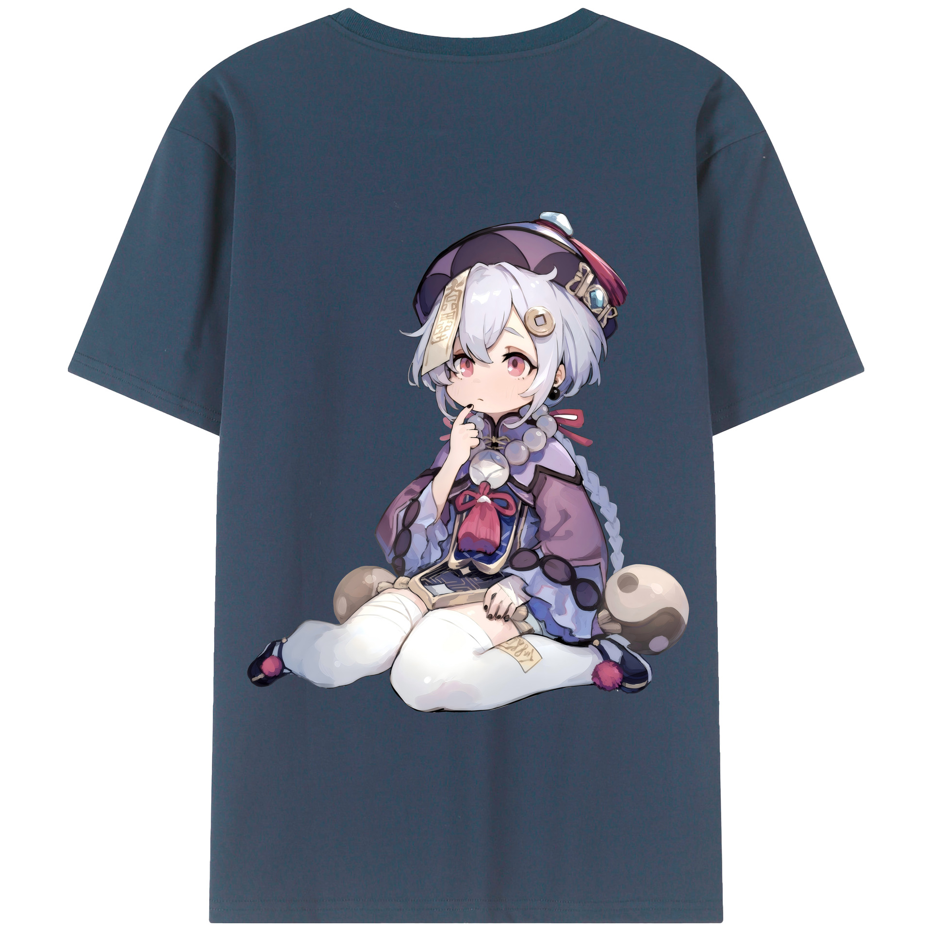 げんし神 七七 なな  genshin Nana 綿100％半袖Tシャツ（背面プリント）
