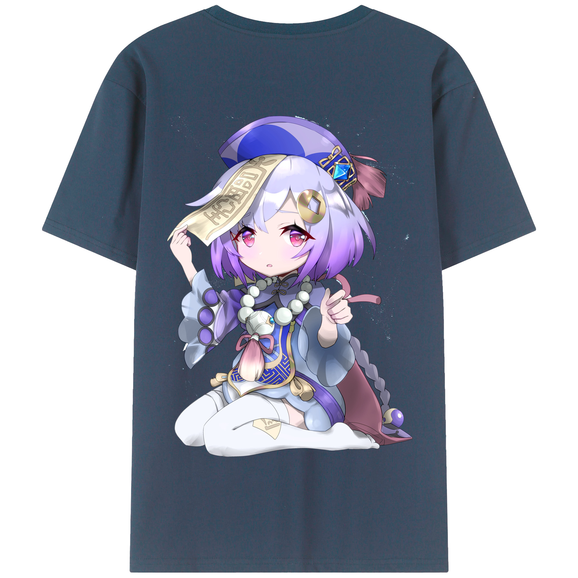 げんし神 七七 なな  genshin Nana 綿100％半袖Tシャツ（背面プリント）