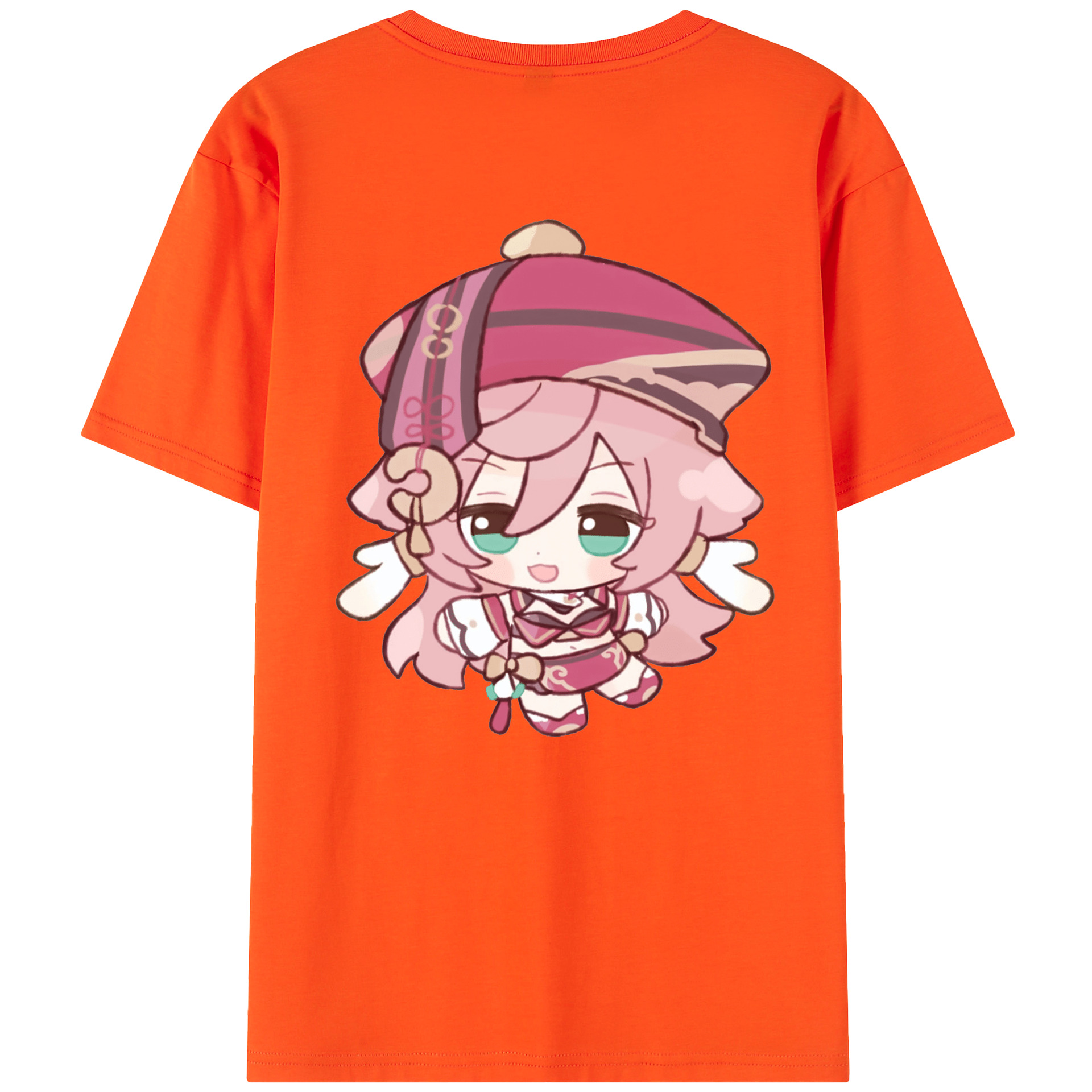 げんし神 ヤンフェイ genshin Yanfei 綿100％半袖Tシャツ（背面プリント）