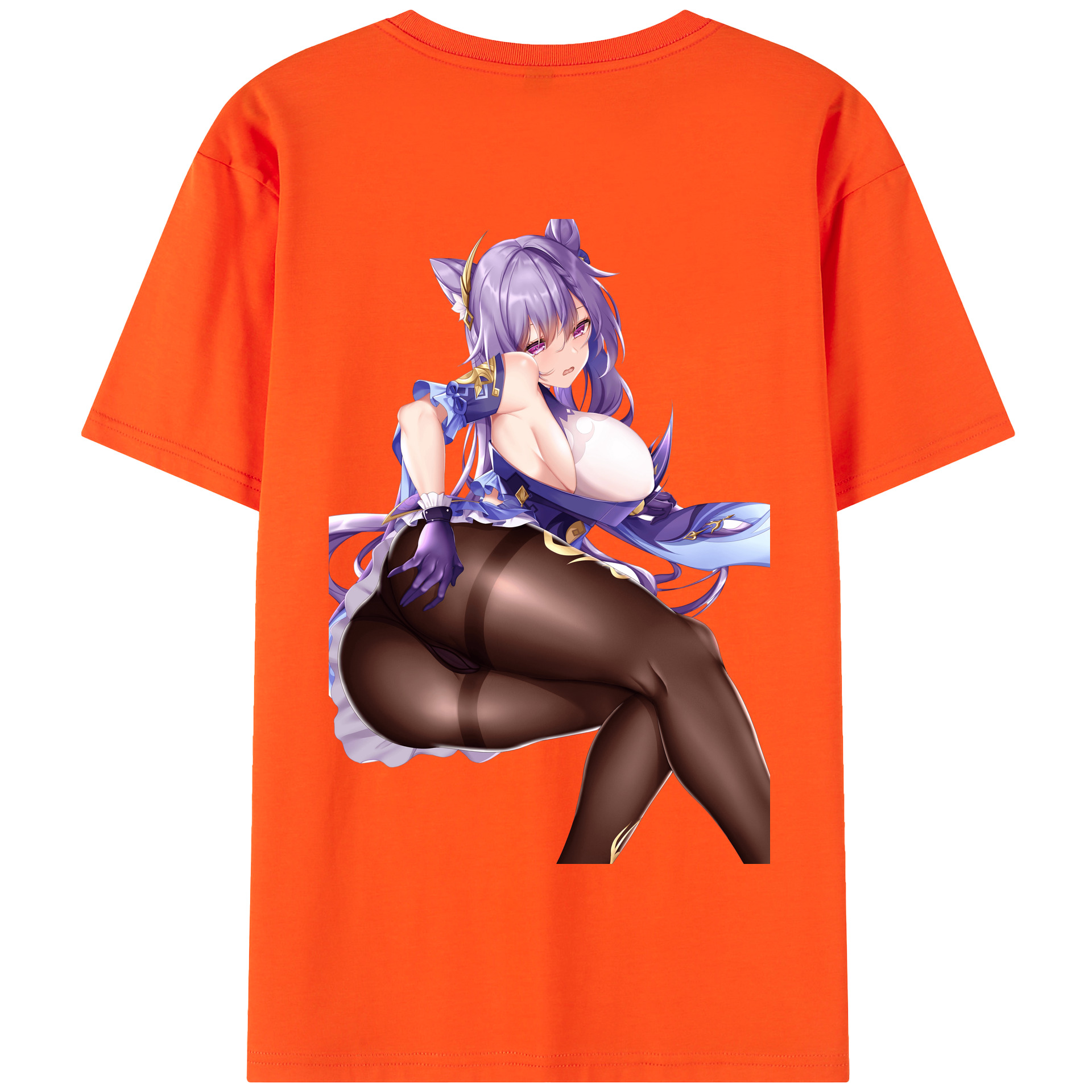 げんし神 刻晴 こくせい genshin Kokusei 綿100％半袖Tシャツ（背面プリント）