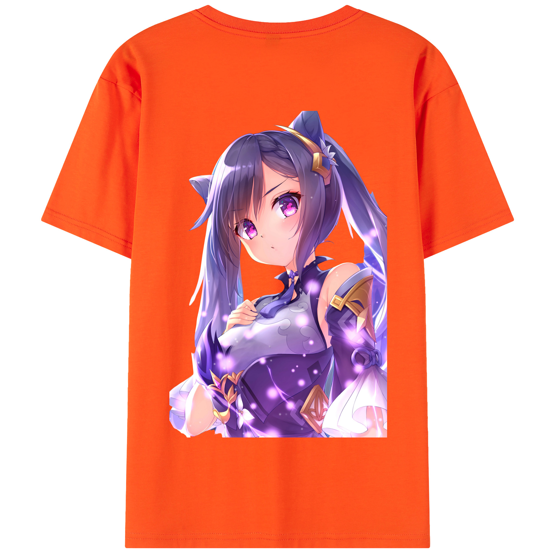 げんし神 刻晴 こくせい genshin Kokusei 綿100％半袖Tシャツ（背面プリント）