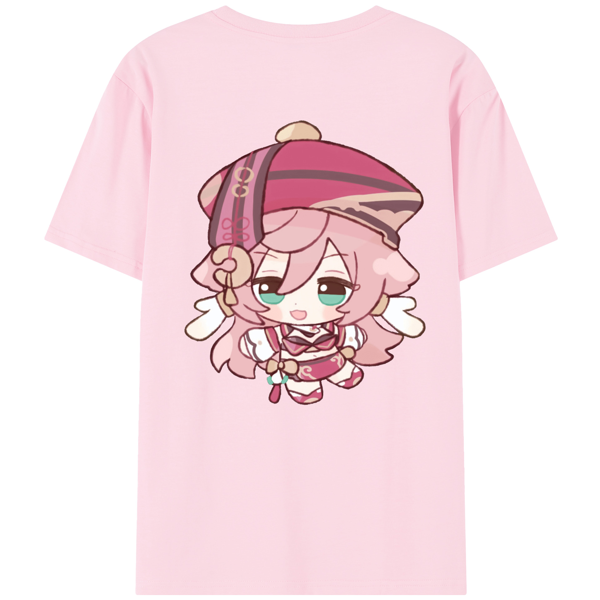 げんし神 ヤンフェイ genshin Yanfei 綿100％半袖Tシャツ（背面プリント）