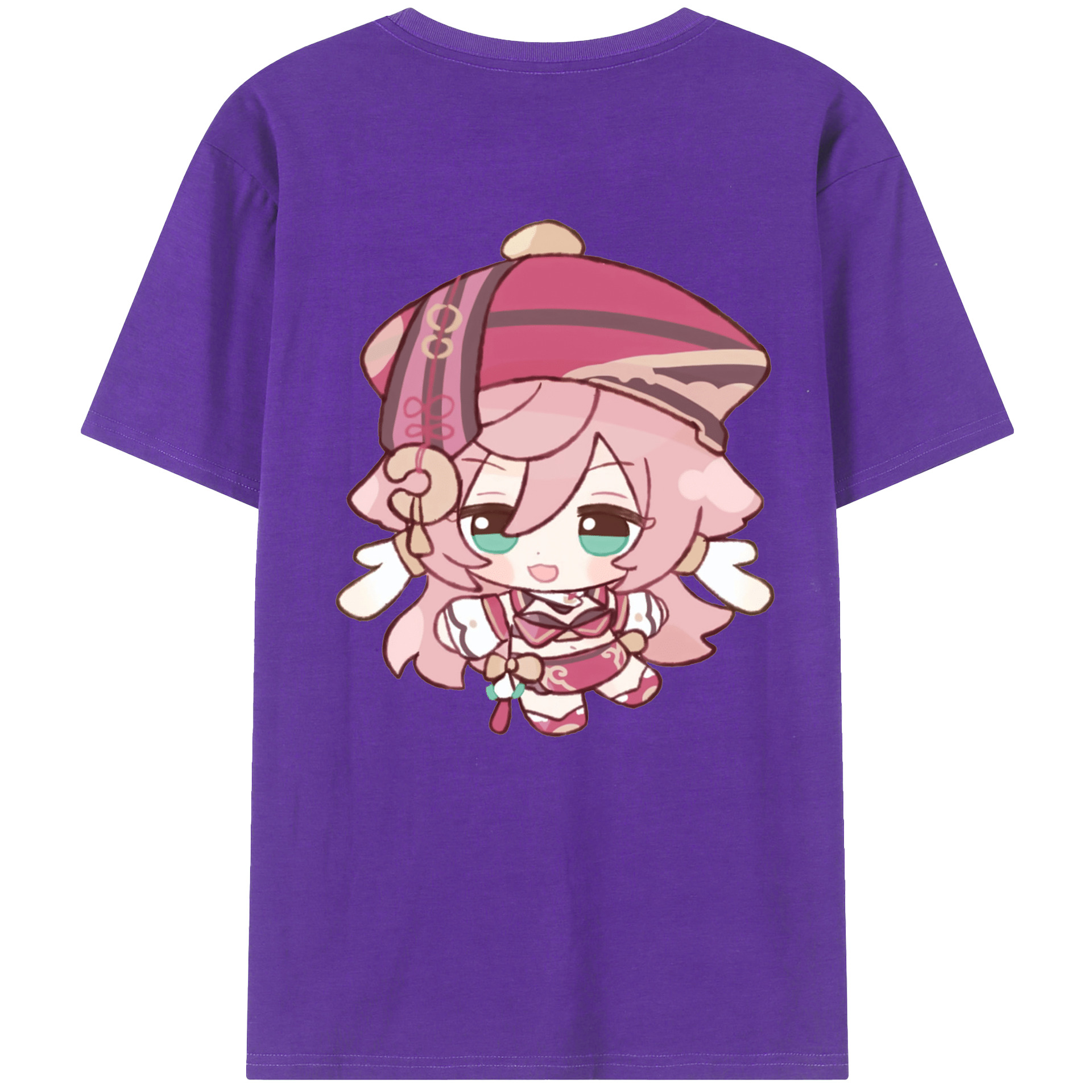 げんし神 ヤンフェイ genshin Yanfei 綿100％半袖Tシャツ（背面プリント）
