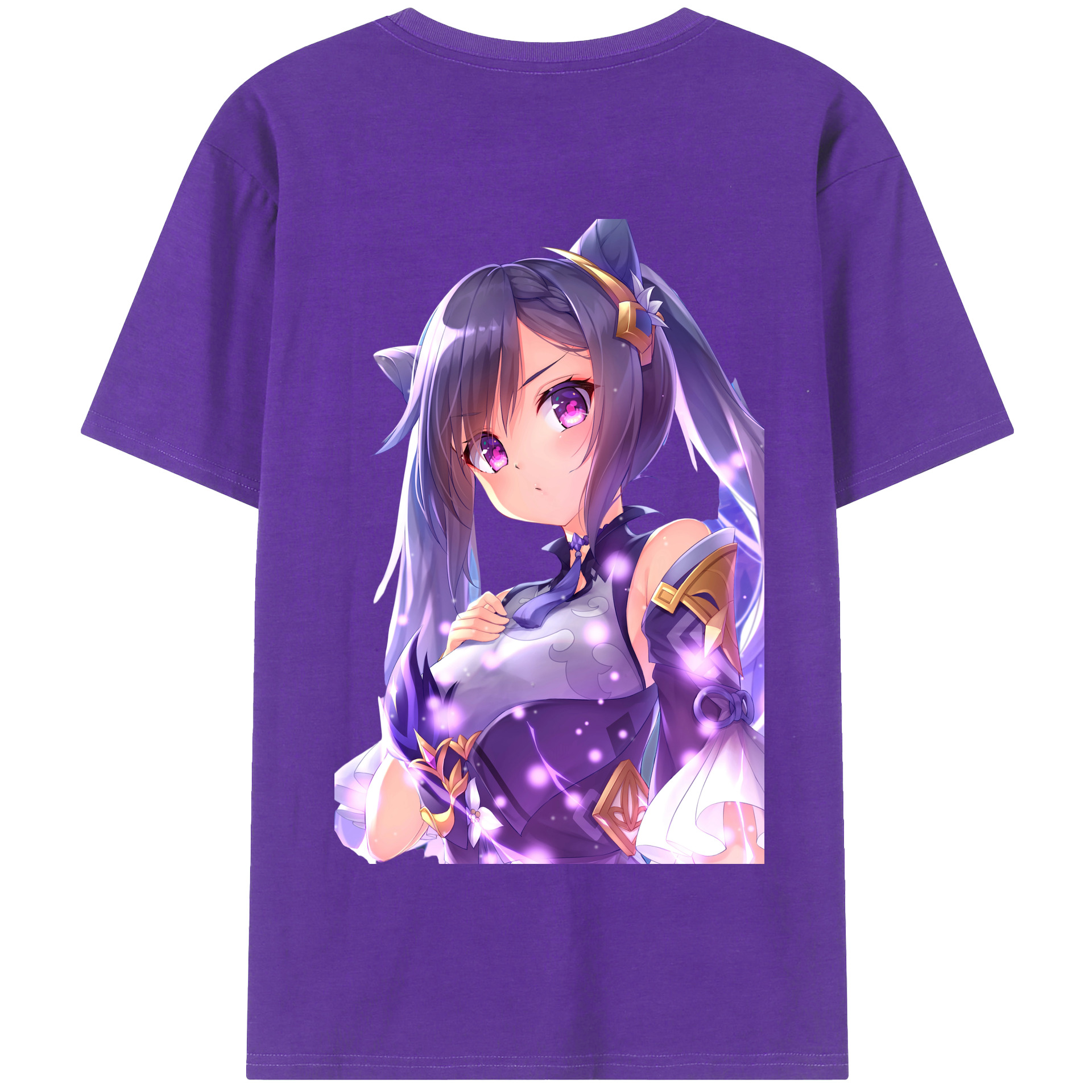 げんし神 刻晴 こくせい genshin Kokusei 綿100％半袖Tシャツ（背面プリント）