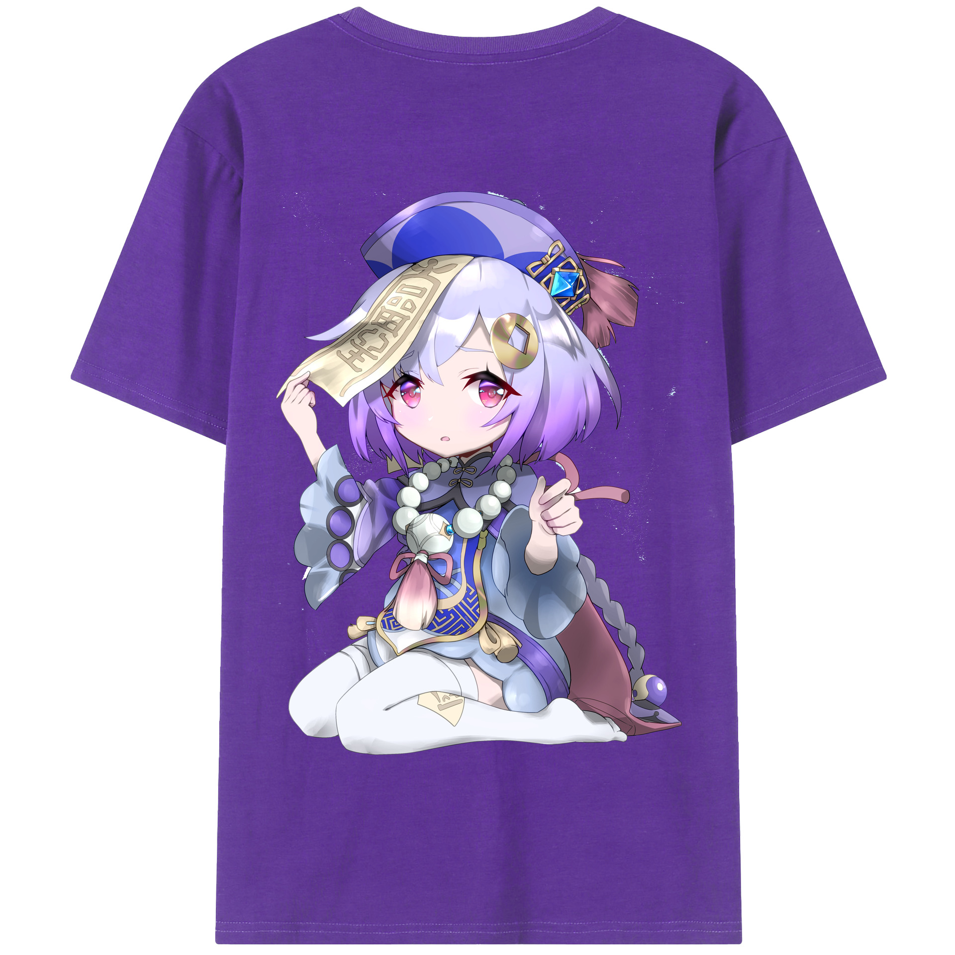 げんし神 七七 なな  genshin Nana 綿100％半袖Tシャツ（背面プリント）