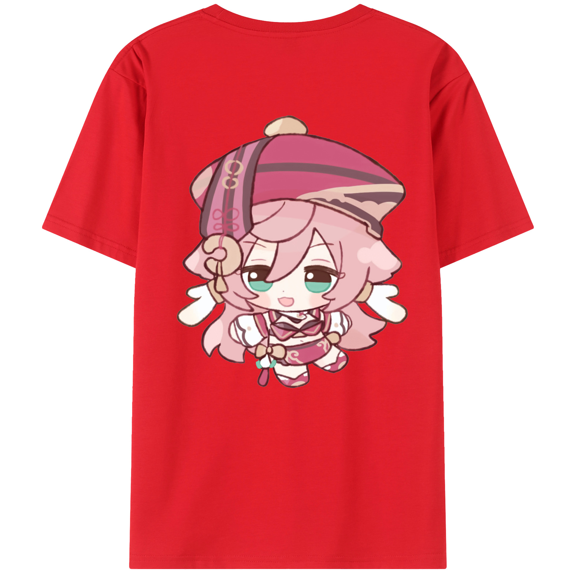 げんし神 ヤンフェイ genshin Yanfei 綿100％半袖Tシャツ（背面プリント）