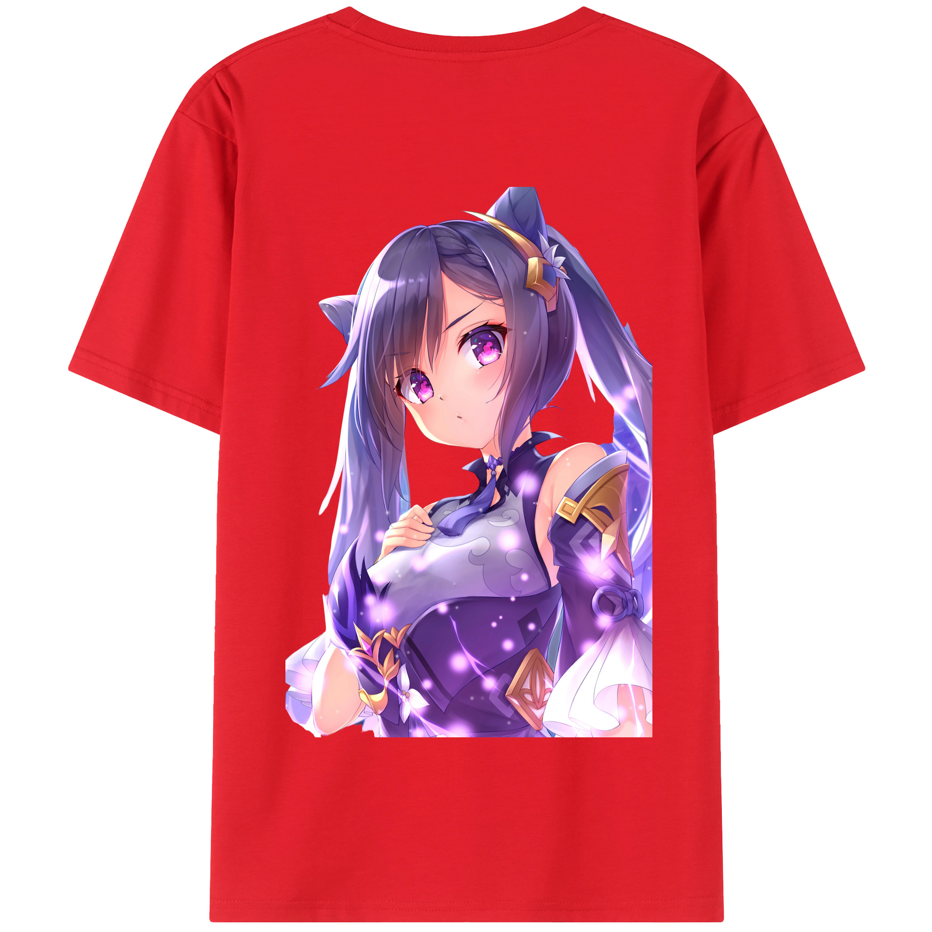 げんし神 刻晴 こくせい genshin Kokusei 綿100％半袖Tシャツ（背面プリント）