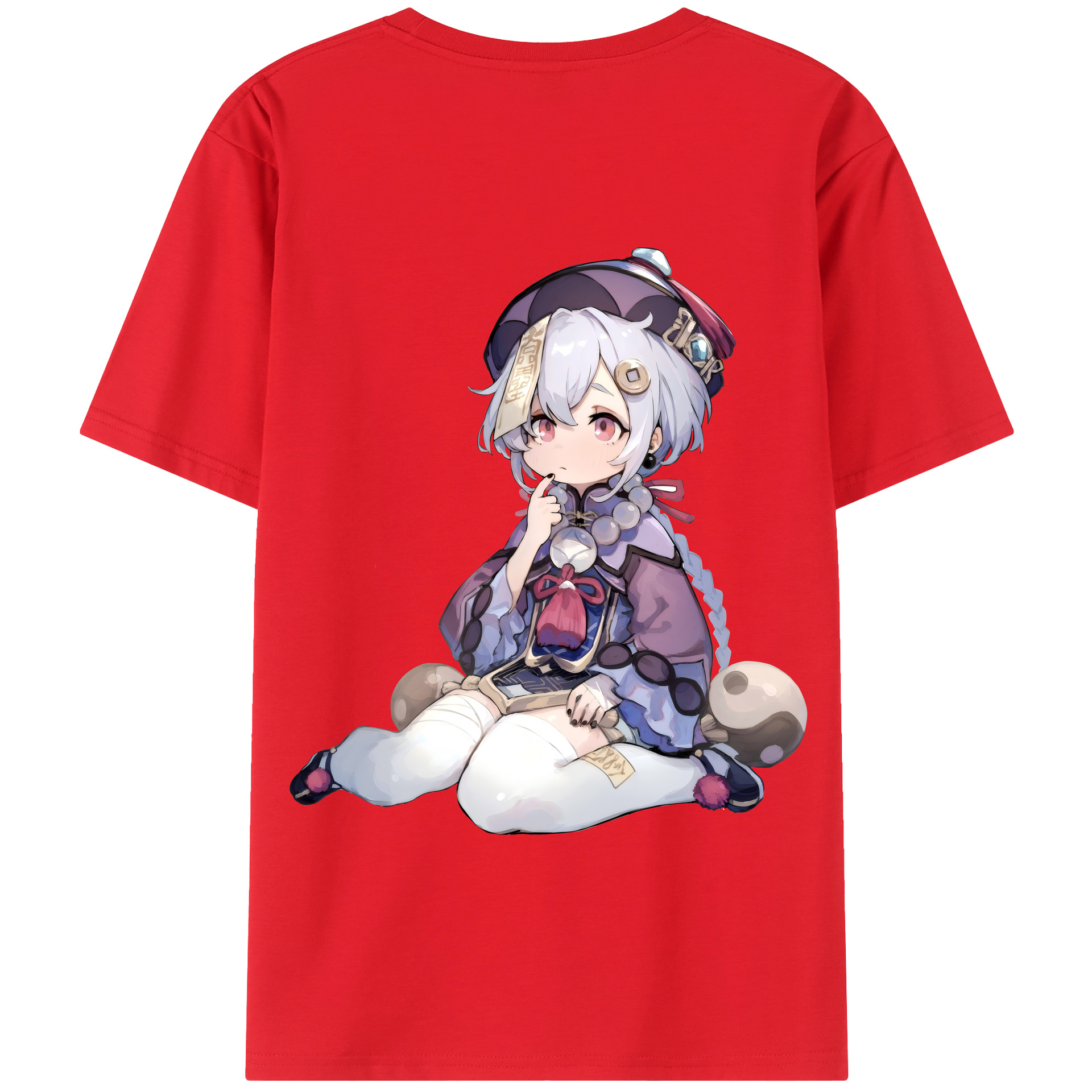 げんし神 七七 なな  genshin Nana 綿100％半袖Tシャツ（背面プリント）